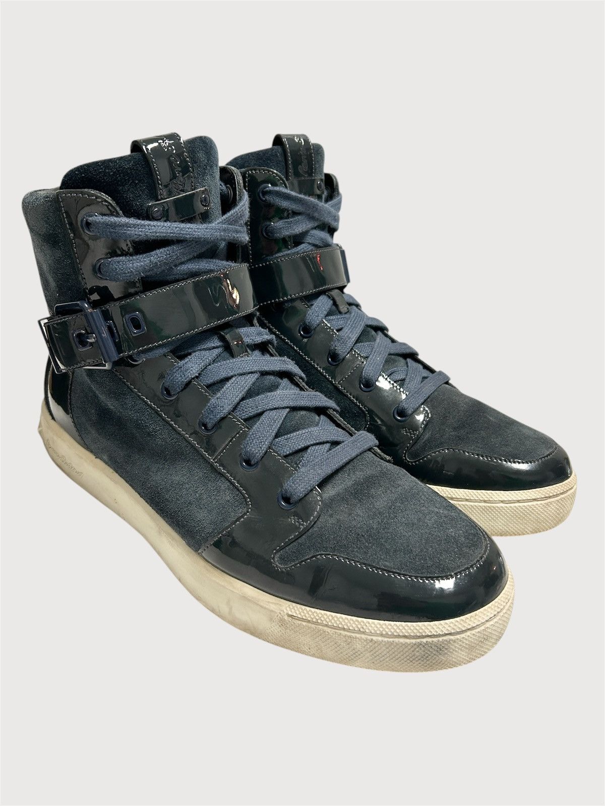 Balmain 2012 Buckle High Top Sneakers Size US 10 / EU 43 - 1 Thumbnail