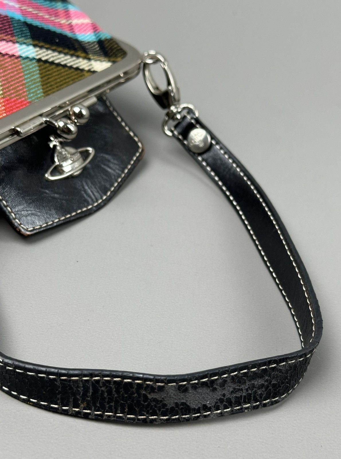 Vivienne Westwood Vivienne Westwood - Orb Logo Tartan Granny Clasp Purse Bag Size ONE SIZE - 13 Thumbnail