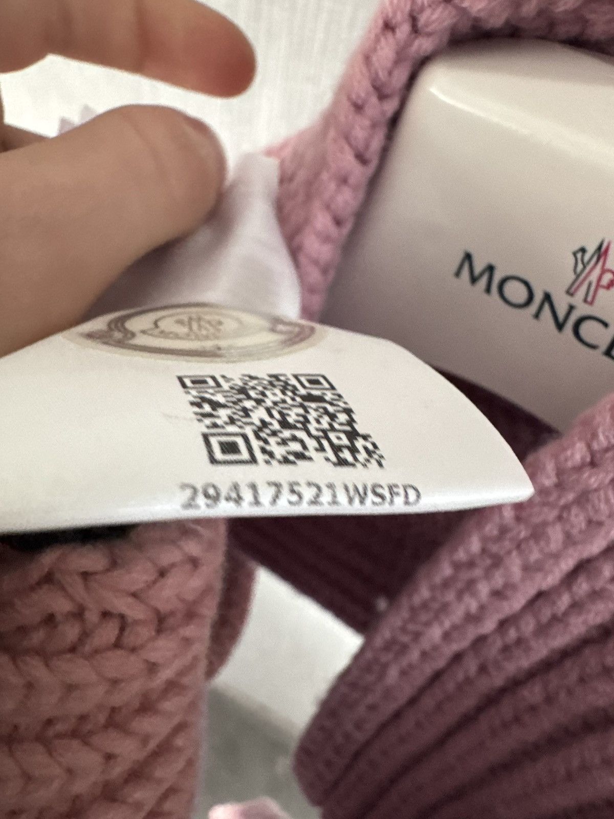 Moncler Moncler Scarf Pink Strickschal Size ONE SIZE - 9 Thumbnail