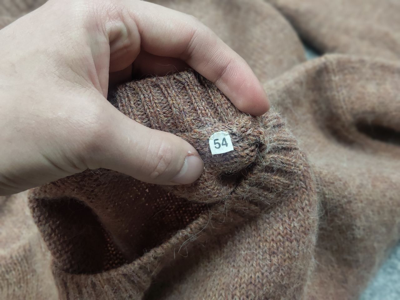 Rare Valstar Milano Vintage Crew check Alpaca Knit Sweater