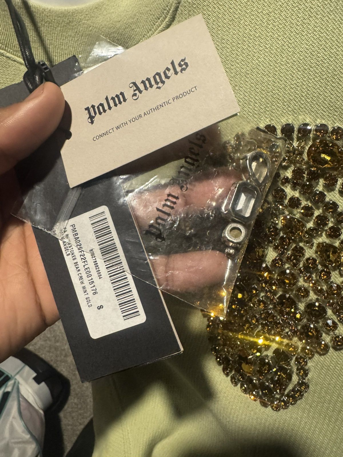Palm Angels PALM ANGELS RHINESTONES BEAR SWEATSHIRT Size US S / EU 44-46 / 1 - 6 Thumbnail