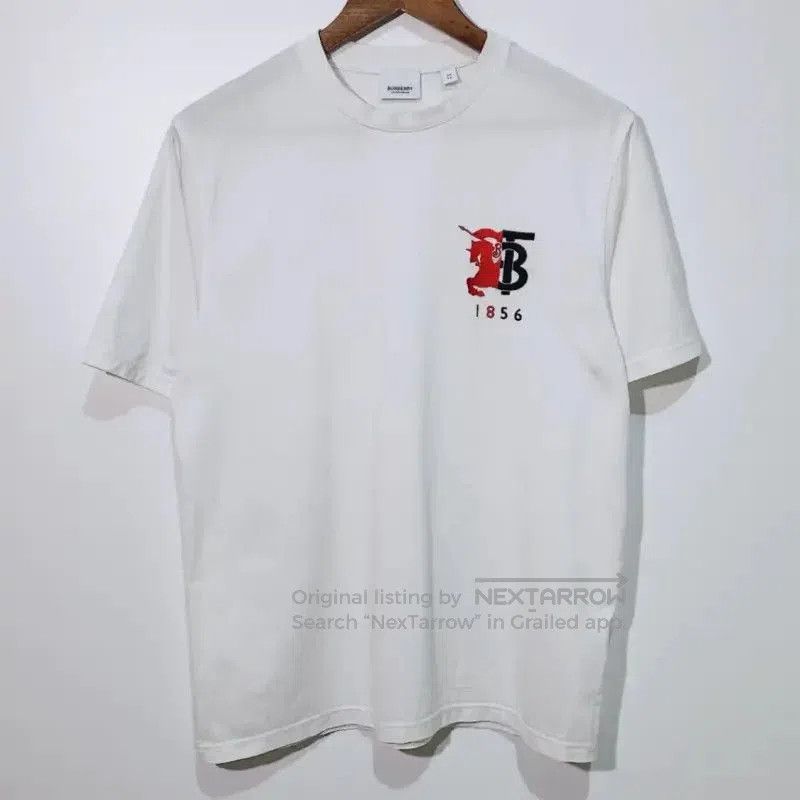 Burberry Burberry White Cotton Women's T-Shirt XS. Size XS / US 0-2 / IT 36-38 - 1 Thumbnail