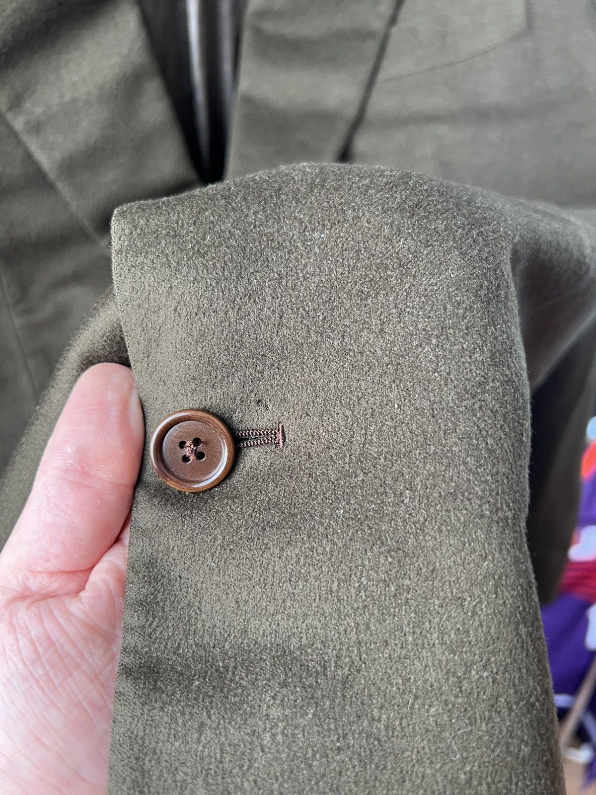 Burberry 70/80’s BURBERRYS WOOL CASHMERE MENS CLASSIC BLAZER JACKET Size 52L - 9 Thumbnail