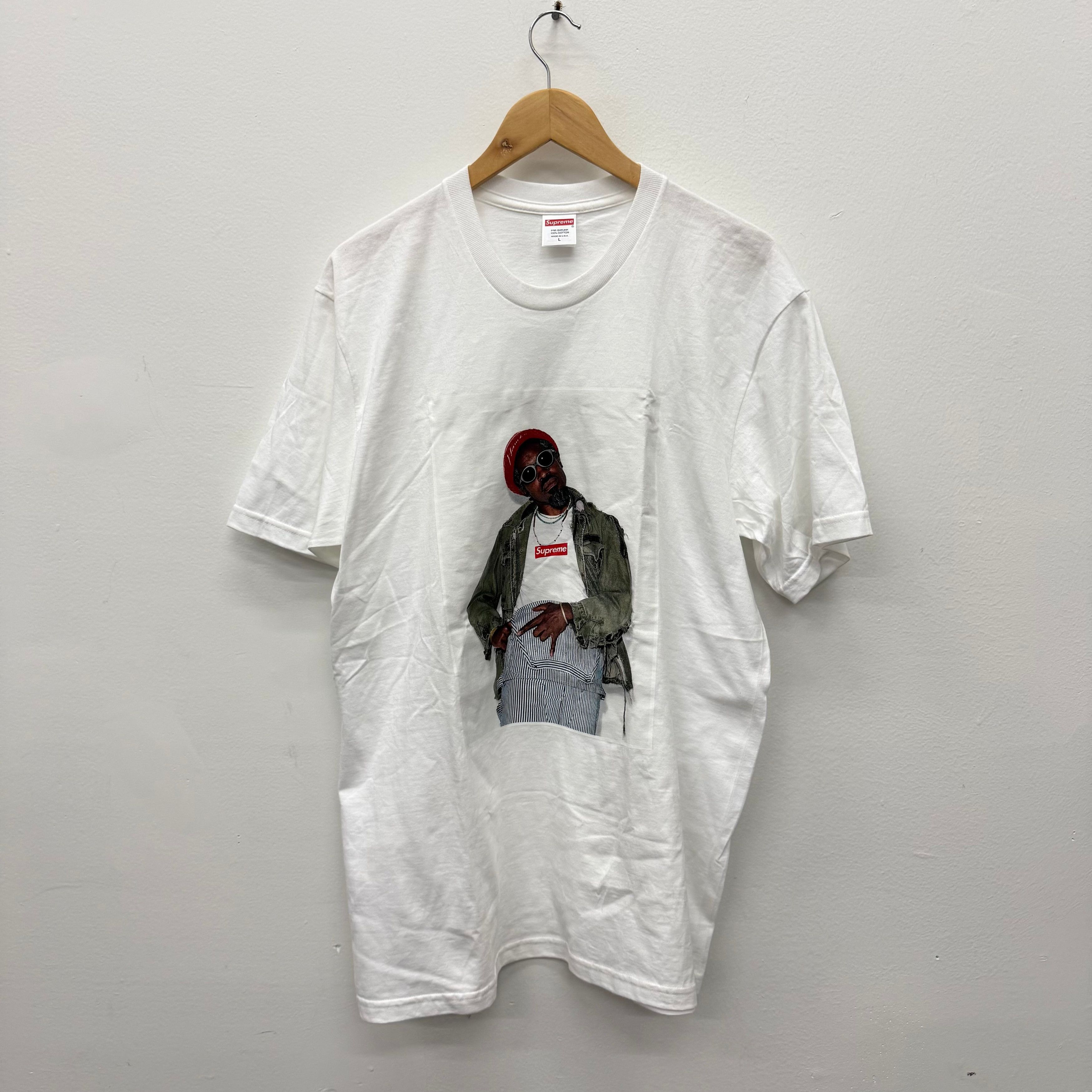 Supreme Andre 3000 T-Shirt White Photo Tee - Size L
