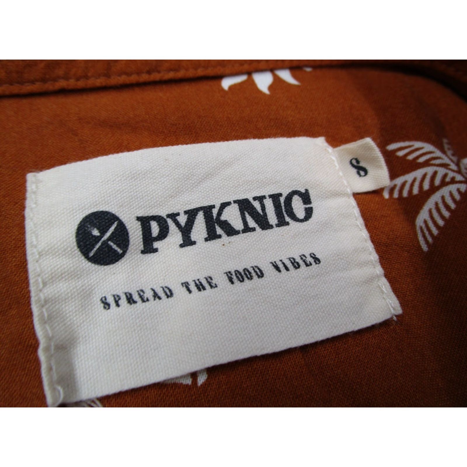 Vintage VINTAGE Pyknic Men's Shirt Short Sleeve Casual Cotton Blend Brown Small 90s Designer Size US S / EU 44-46 / 1 - 3 Thumbnail