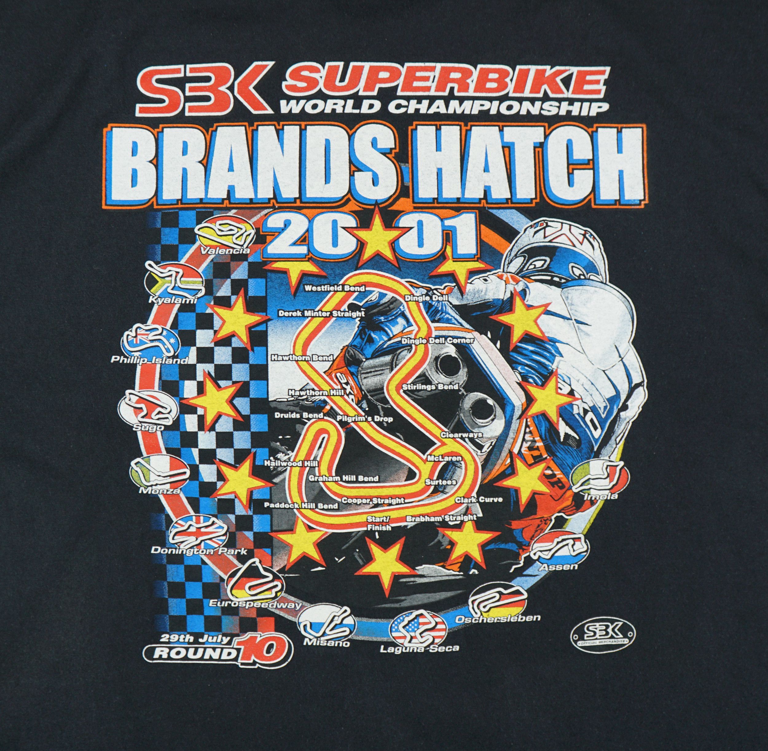 Vintage Vintage SBK Brands Hatch Round 10 2001 Size US XL / EU 56 / 4 - 7 Thumbnail