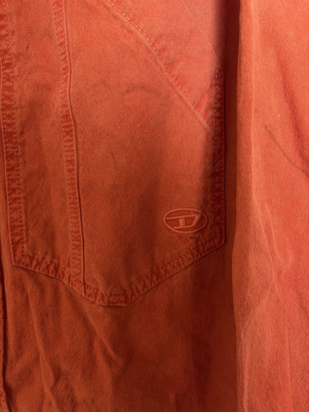 Diesel Diesel Orange Denim Jacket Size US S / EU 44-46 / 1 - 5 Thumbnail