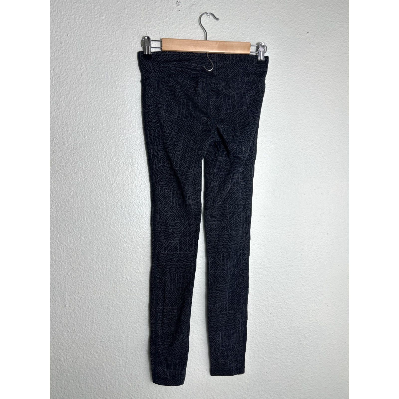 Prana Prana Womens XS Yoga Pants Legging Gray Black Herringbone 26x30 Size 26" / US 2 / IT 38 - 6 Thumbnail