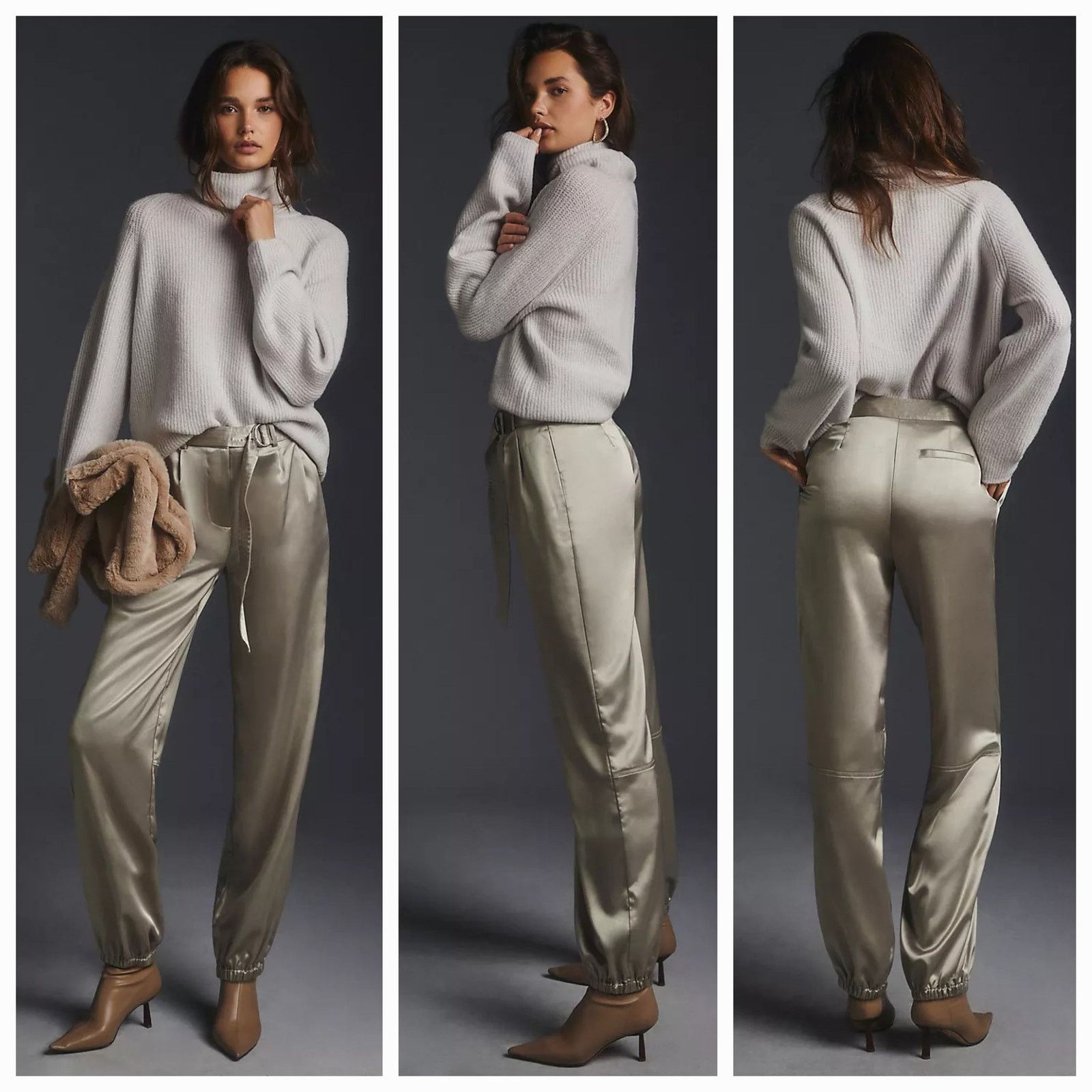Anthropologie New Anthropologie Maeve Parachute Pants $148 SIZE 10 TALL Size 32" / US 10 / IT 46 - 1 Thumbnail