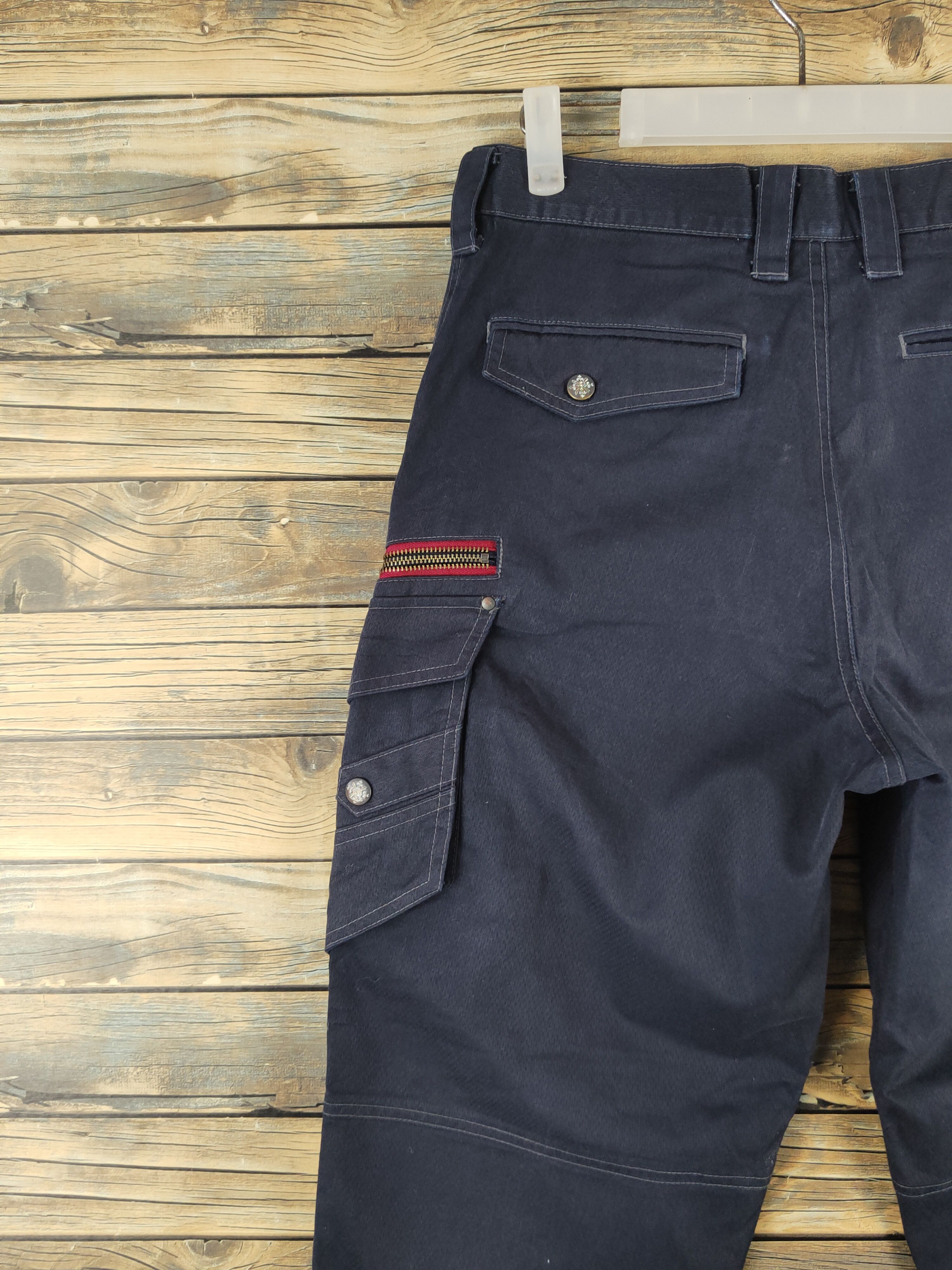 Japanese Brand DL Jawin Navy Multipocket Tactical Cargo Pants #1369 Size US 31 - 8 Thumbnail