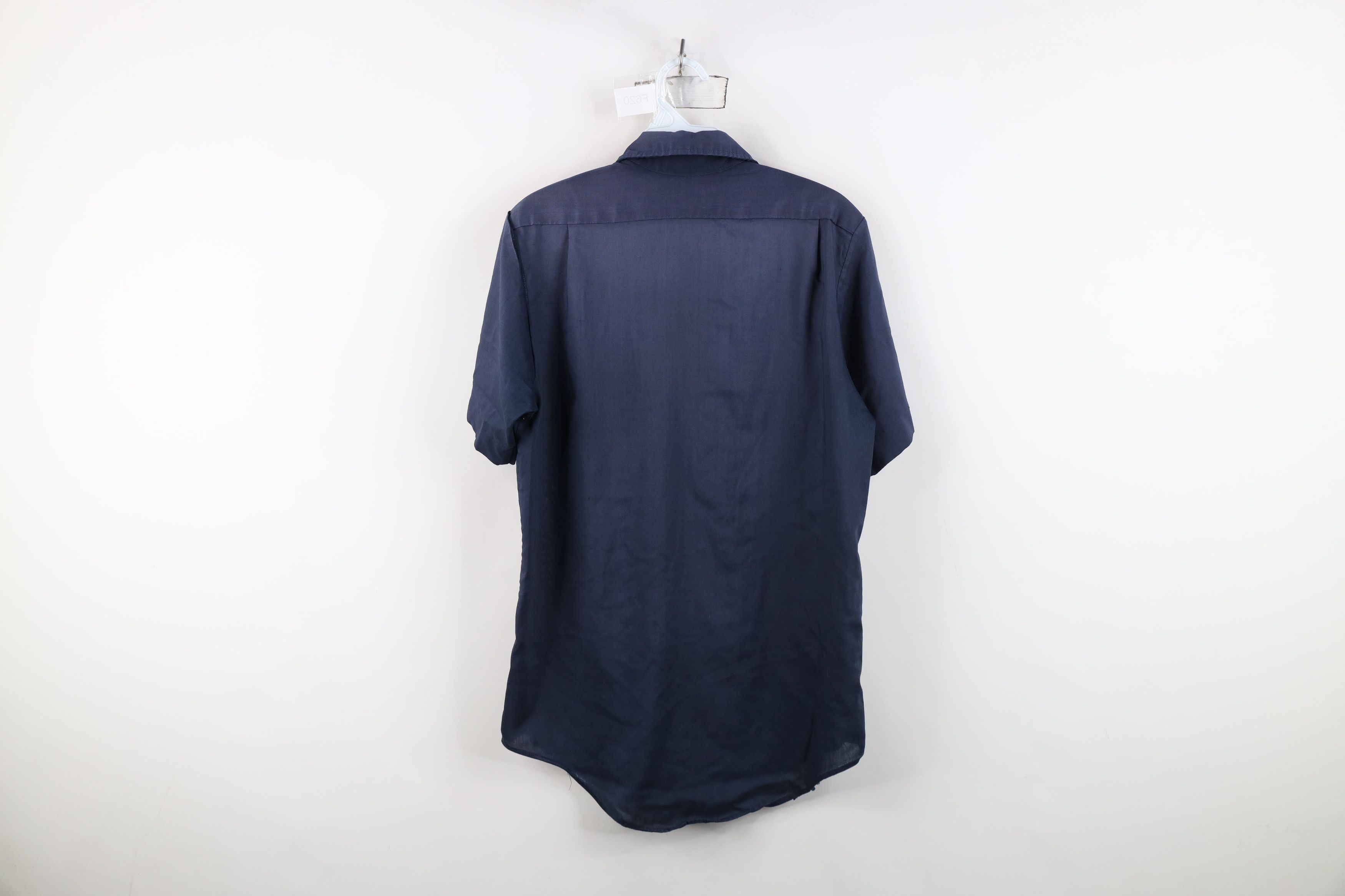 Lee Vintage 70s Lee Workwear Mechanic Button Shirt Blue USA Size US M / EU 48-50 / 2 - 13 Thumbnail