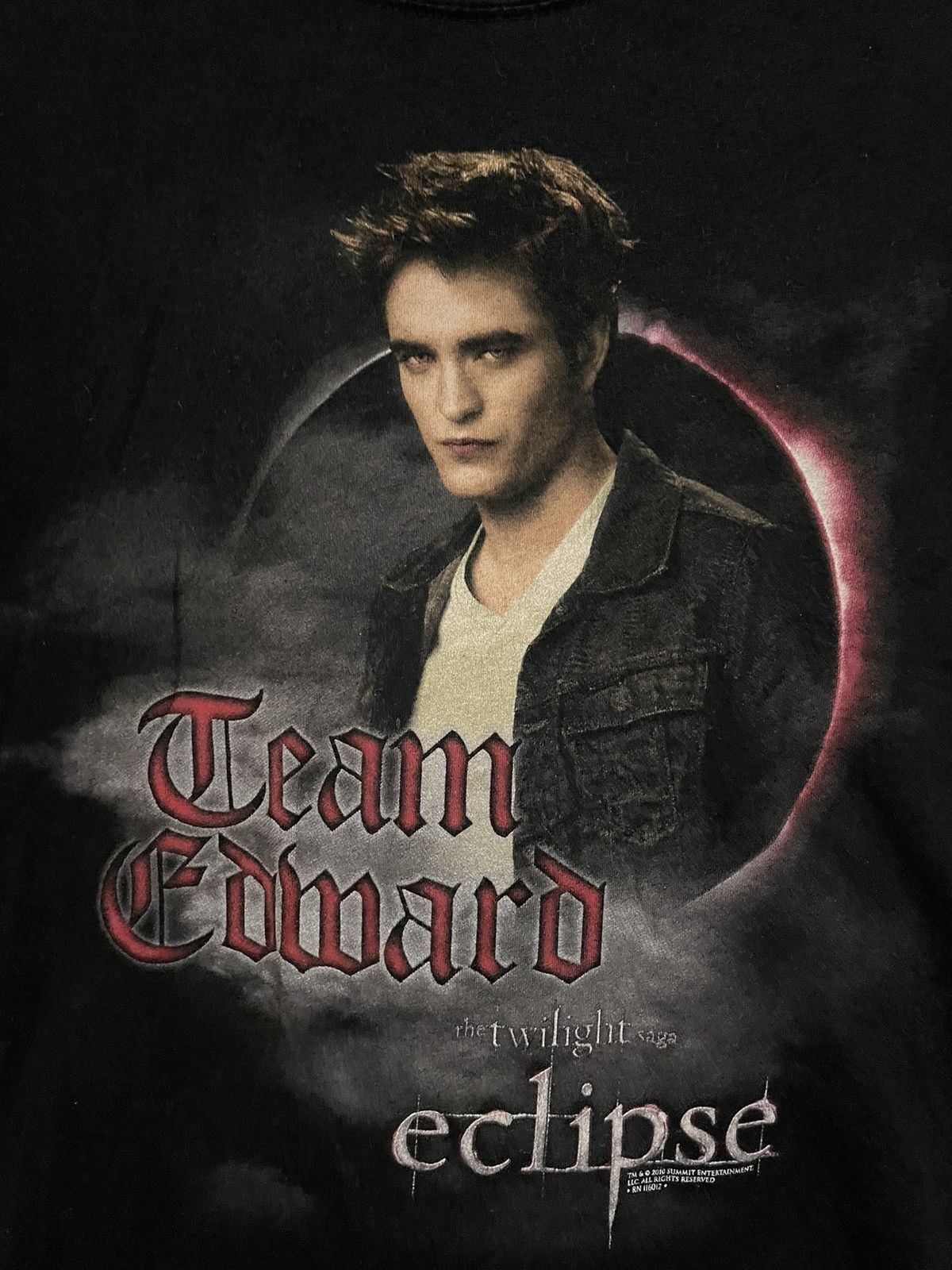 Vintage Rare❤️Team Edward The Twilight Saga Eclipse 2010 Summit Tee Size US S / EU 44-46 / 1 - 7 Thumbnail