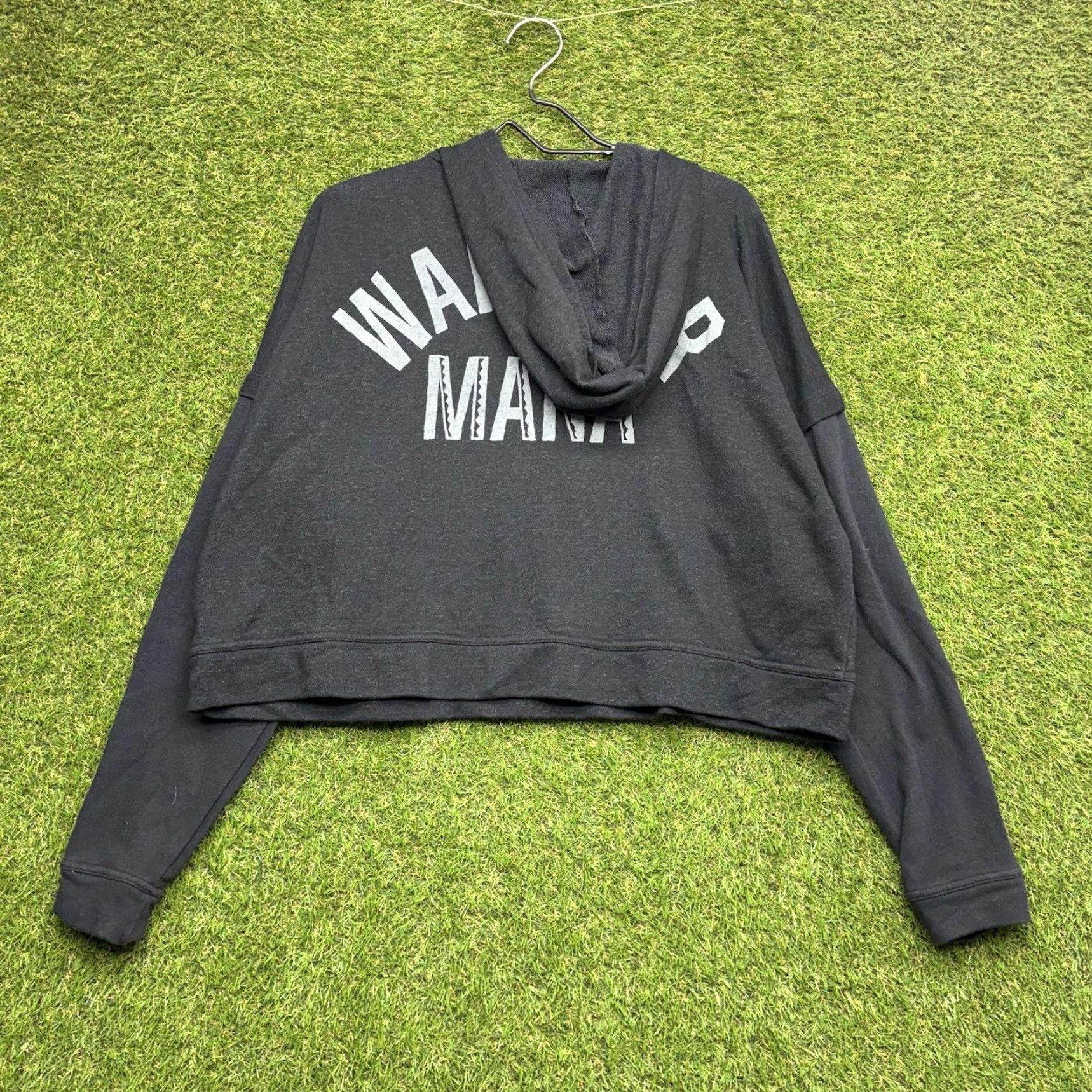 Under Armour Under Armour Project Rock Hoodie Womens Large Cropped Pullover Zip Sweatshirt Crew Neck Knit Logo Black CU Size L / US 10 / IT 46 - 2 Thumbnail