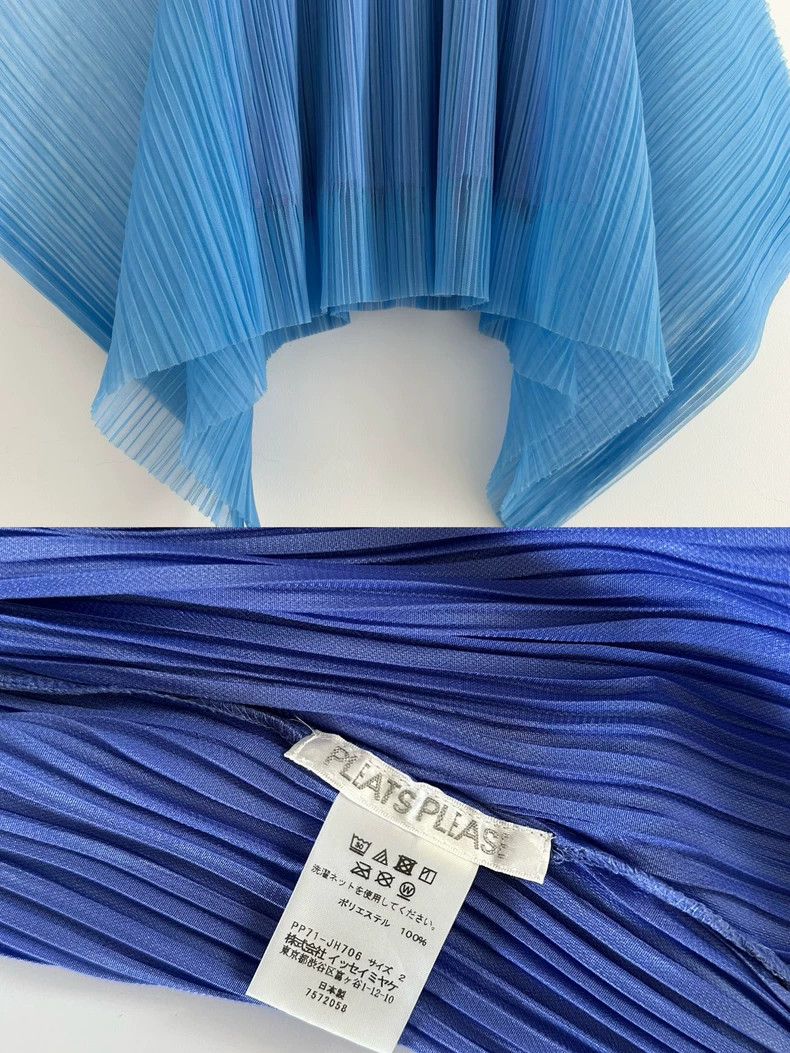 Issey Miyake Issey Miyake Blue pleated dress Size M / US 6-8 / IT 42-44 - 8 Thumbnail