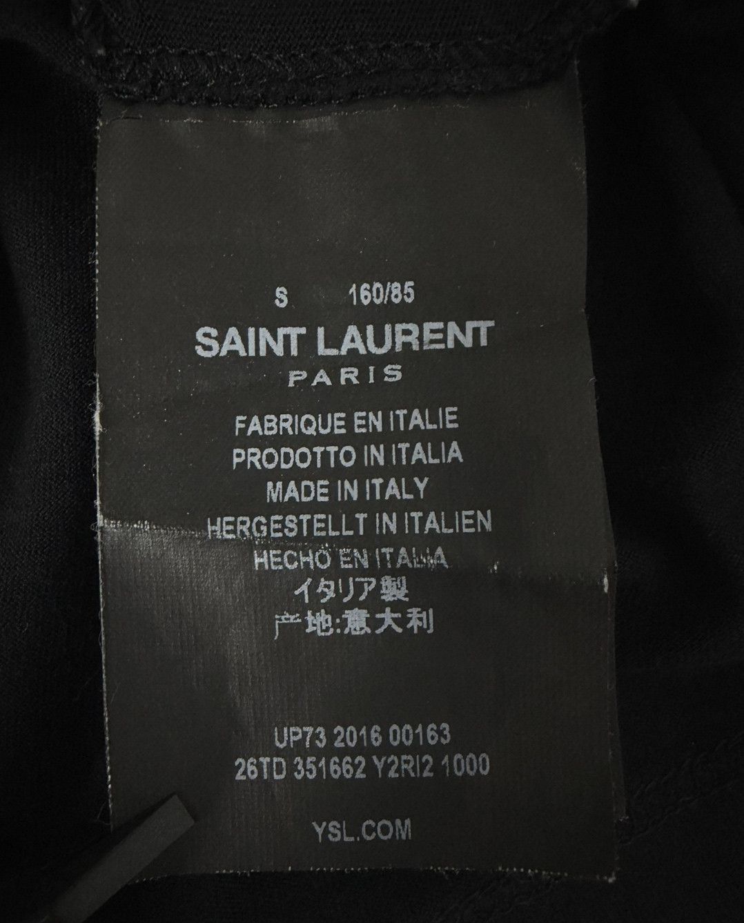 Saint Laurent Paris YSL SLP Men's Classic Blood Tooth Print T. Size US S / EU 44-46 / 1 - 5 Thumbnail