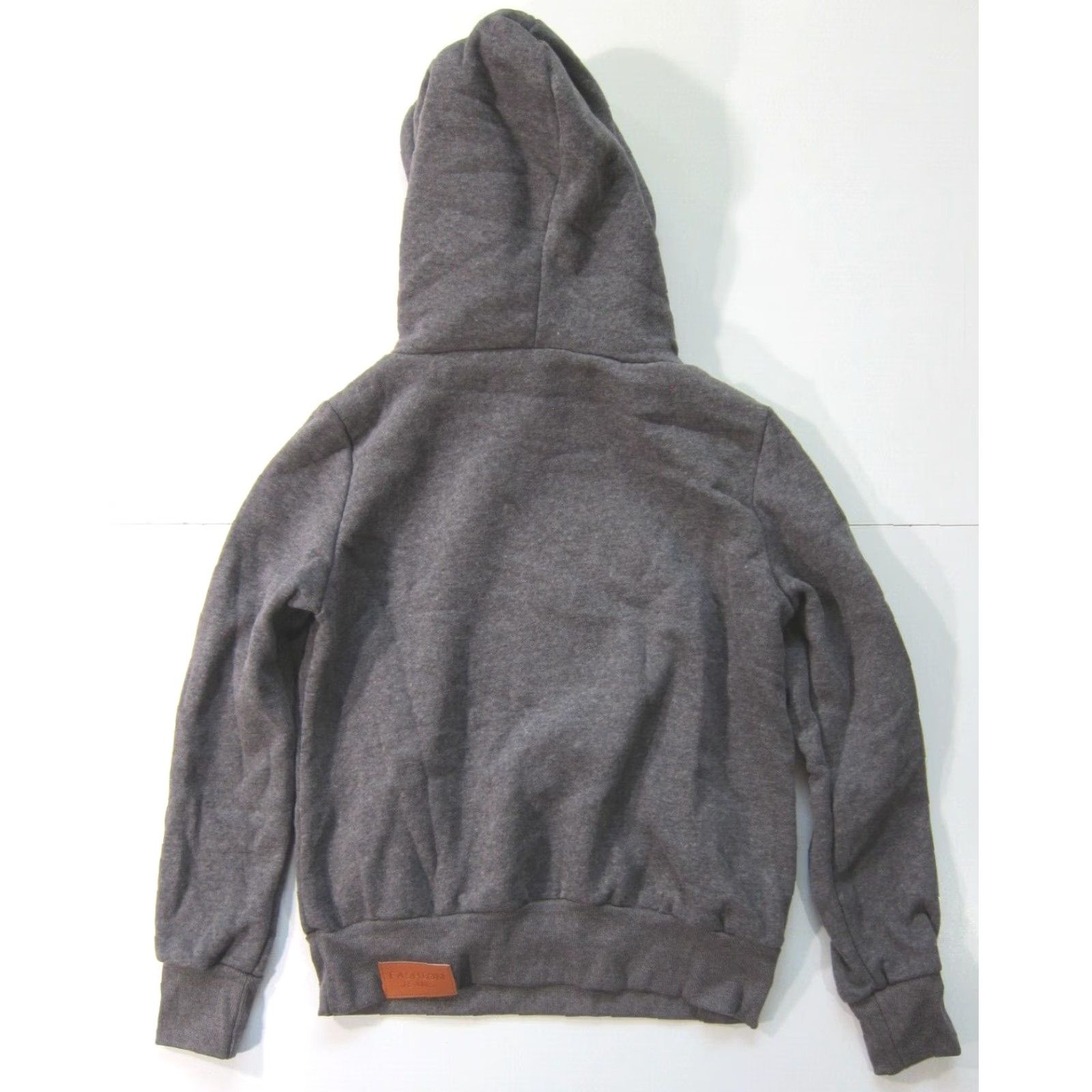 Vintage NWT Zanzea Grey Stretch Soft Hooded Pullover Pocket Sweatshirt Women Large Size L / US 10 / IT 46 - 2 Thumbnail