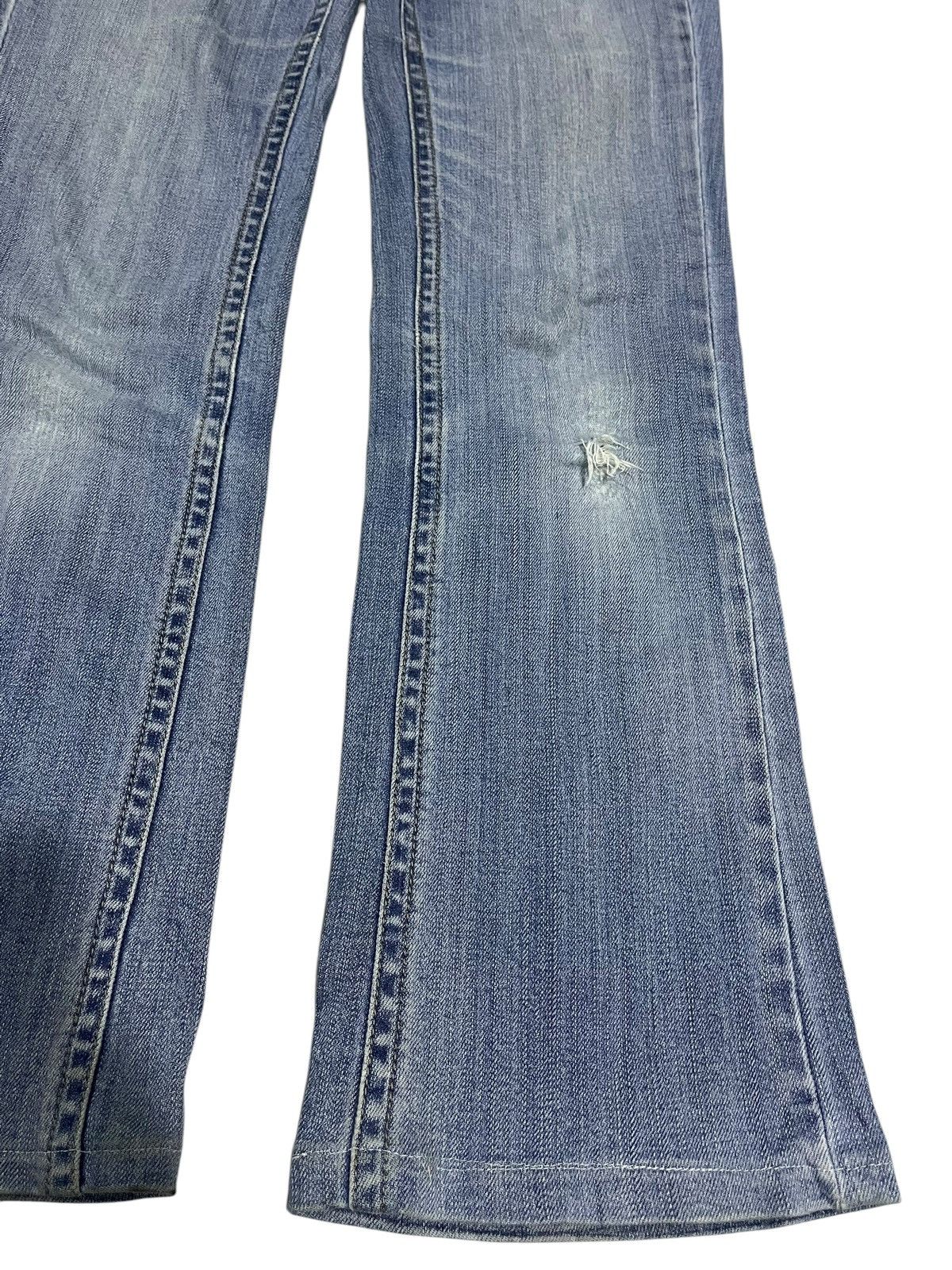 If Six Was Nine × Japanese Brand × Le Grande Bleu (L.G.B.) FLARE💥 JAPANESE BRAND WASHED BLUE DENIM PANTS Size 30" / US 8 / IT 44 - 5 Thumbnail