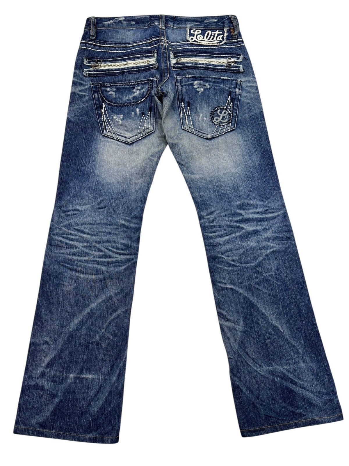 Kapital 💥LOLITA YOSHITOMO NARA DISTRESSED DENIM JEANS Size US 31 - 3 Thumbnail
