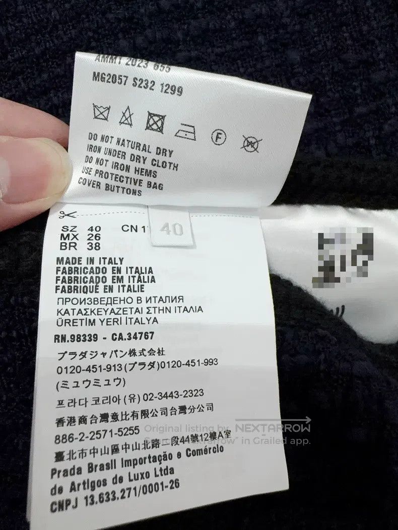 Miu Miu Miu Miu 40 Overskirt in autumn and winter Size 39" - 4 Thumbnail