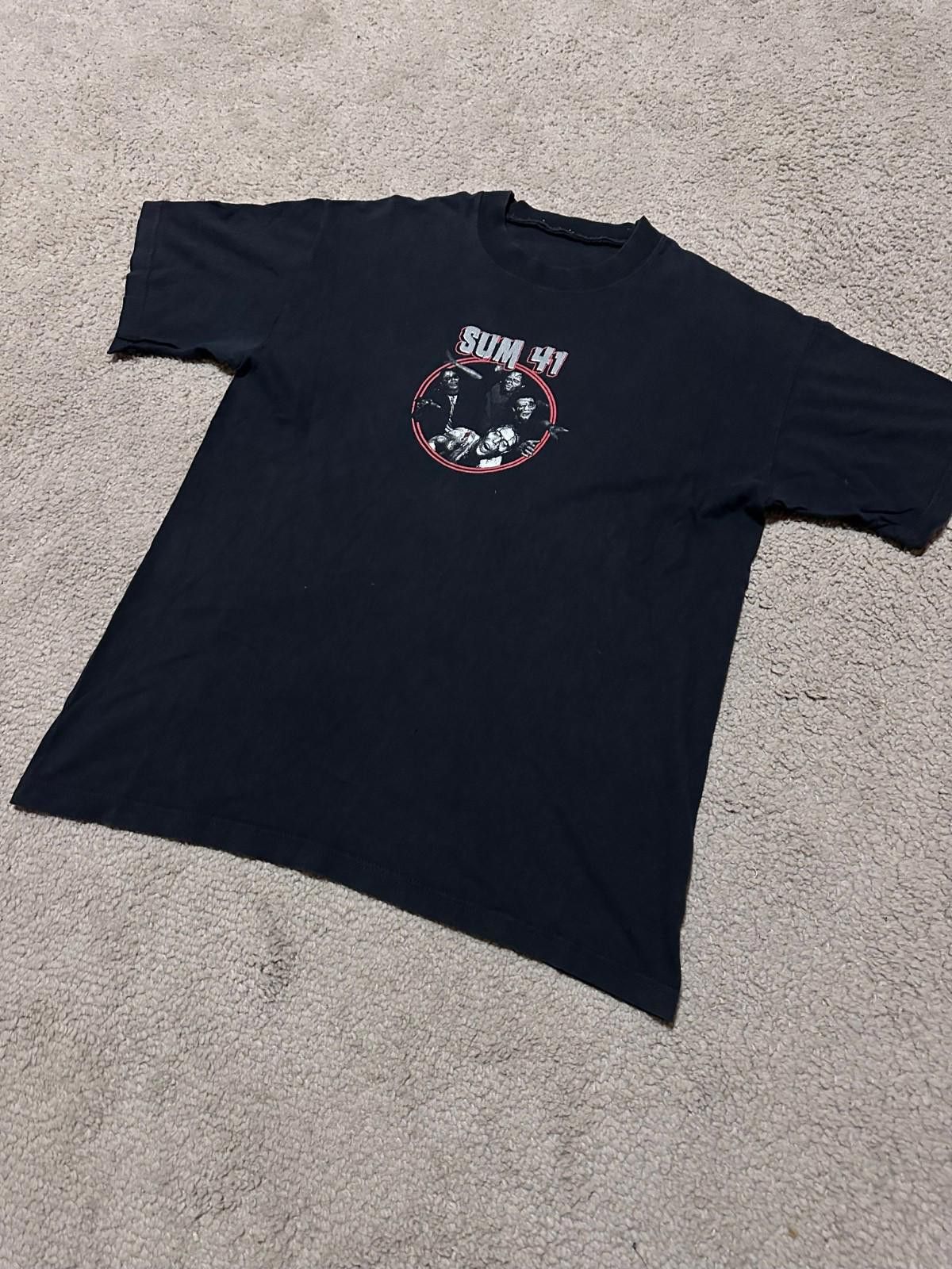 Band Tees Vintage SUM 41 Tshirt Word Tour 2003 Size US M / EU 48-50 / 2 - 2 Thumbnail