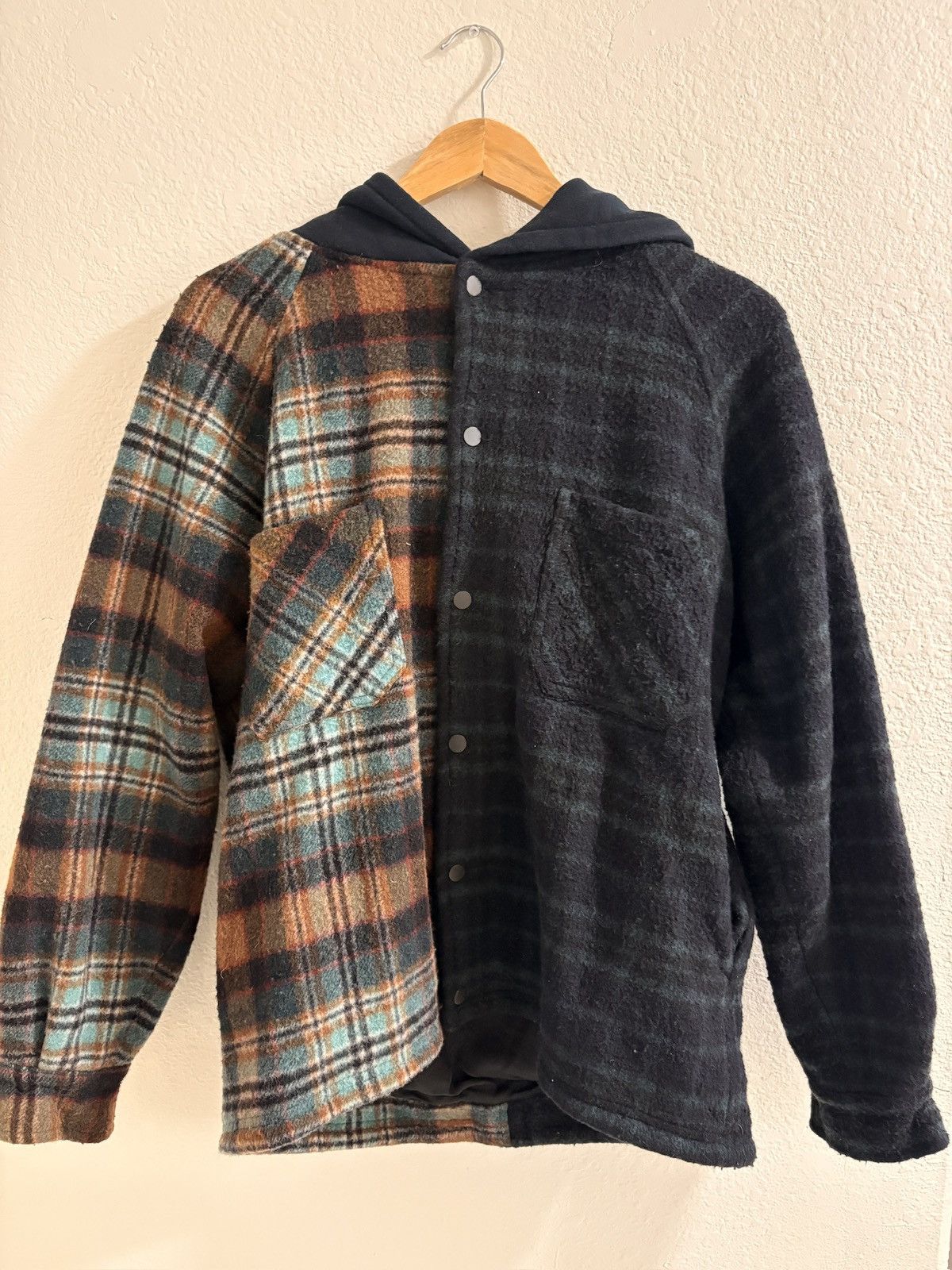 Represent Clo. Represent Wool Split Plaid Hoodie Size US XS / EU 42 / 0 - 1 Thumbnail