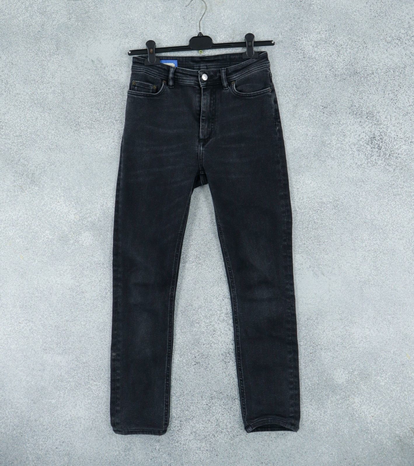 Acne Studios Acne Studios Peg Used Black Womens Jeans Made in Italy W26 Size 26" / US 2 / IT 38 - 1 Thumbnail