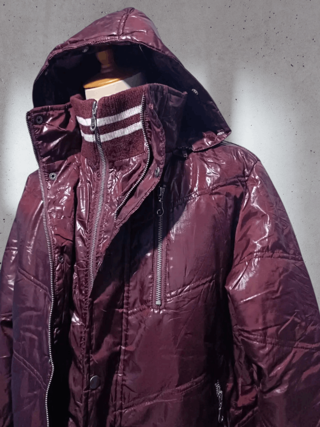 Japanese Brand Nylaus Double Layer Fur Puffer Down Jacket Size US L / EU 52-54 / 3 - 4 Thumbnail