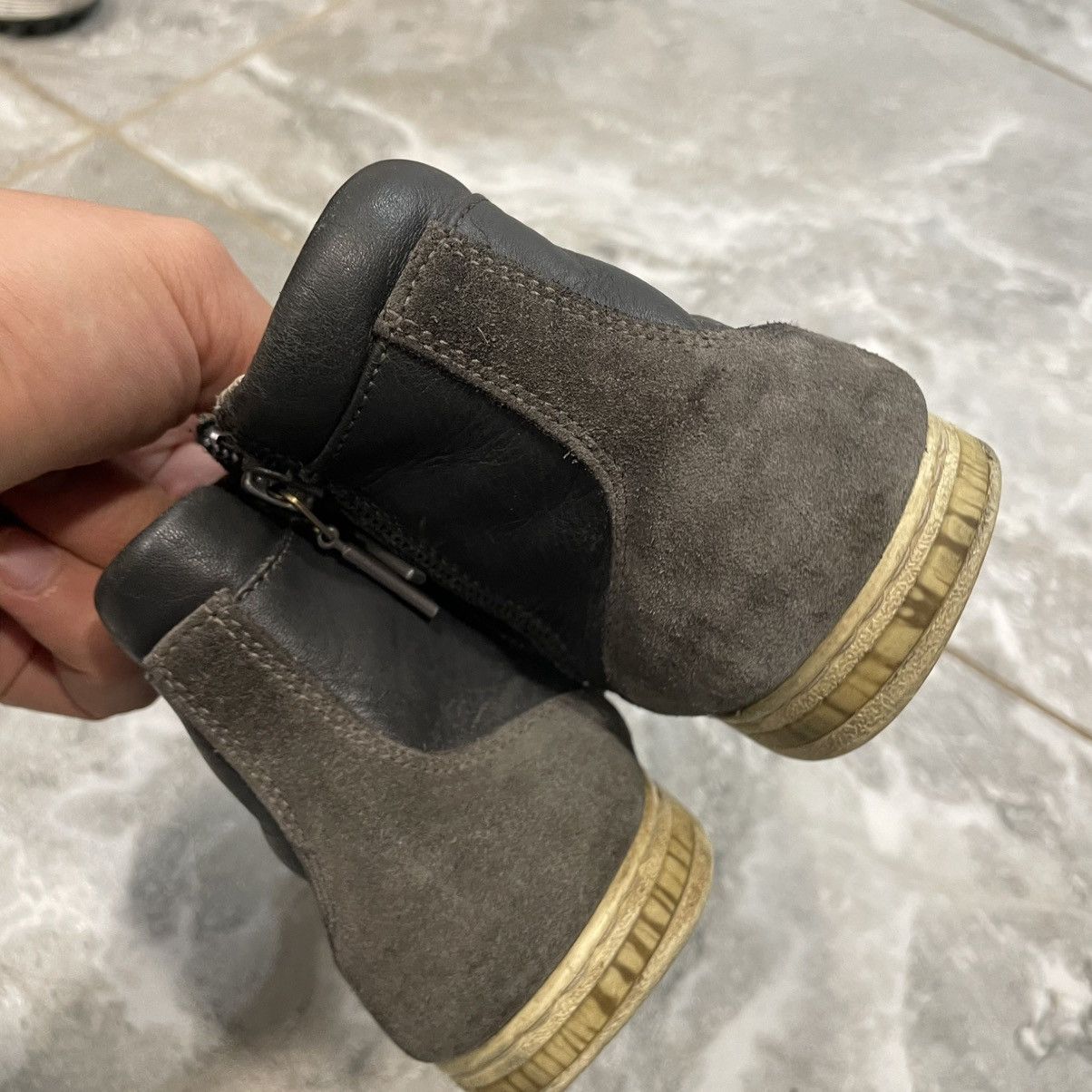 Dolce & Gabbana 34 size Dolce Gabbana High suede Sneaker shoes boots leather Size US 4 / IT 34 - 6 Thumbnail