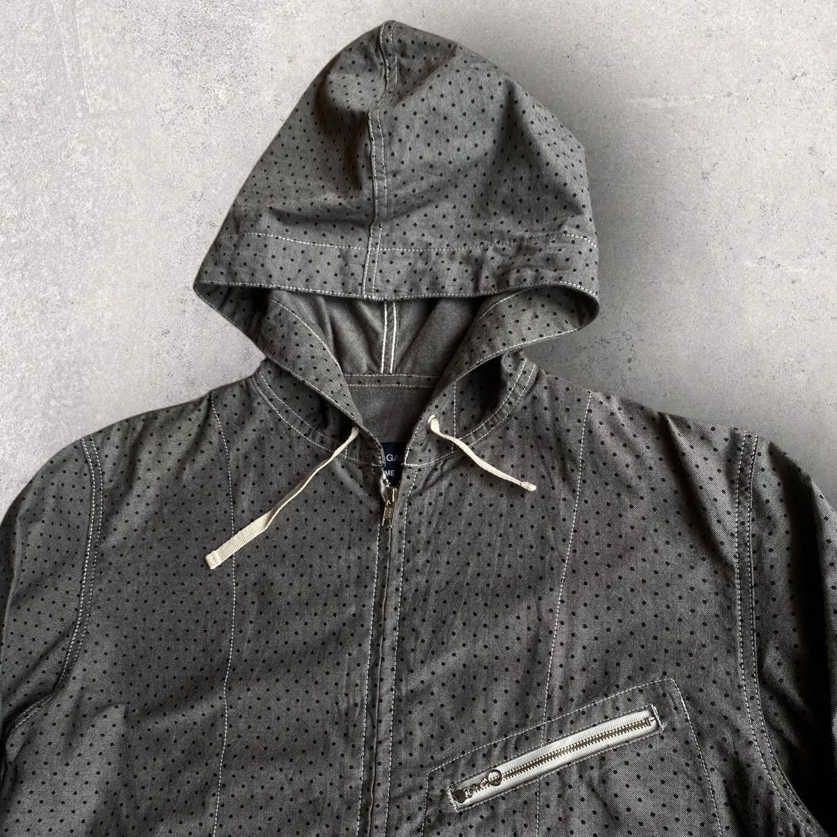 CDGH Grey Polka Dot Hoodie