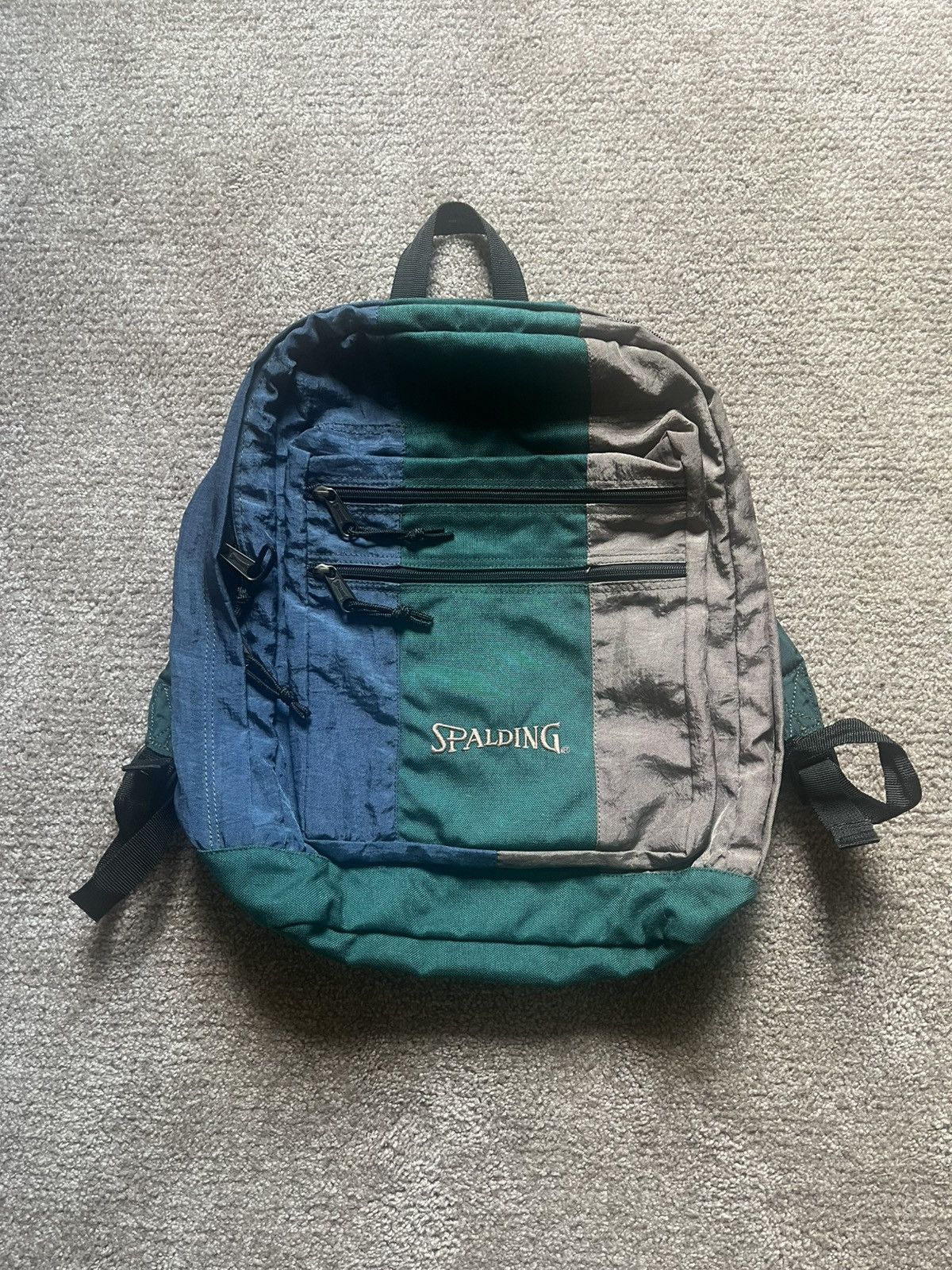 Spalding VTG 90’s Spalding Three Tone Green Backpack Size ONE SIZE - 1 Thumbnail