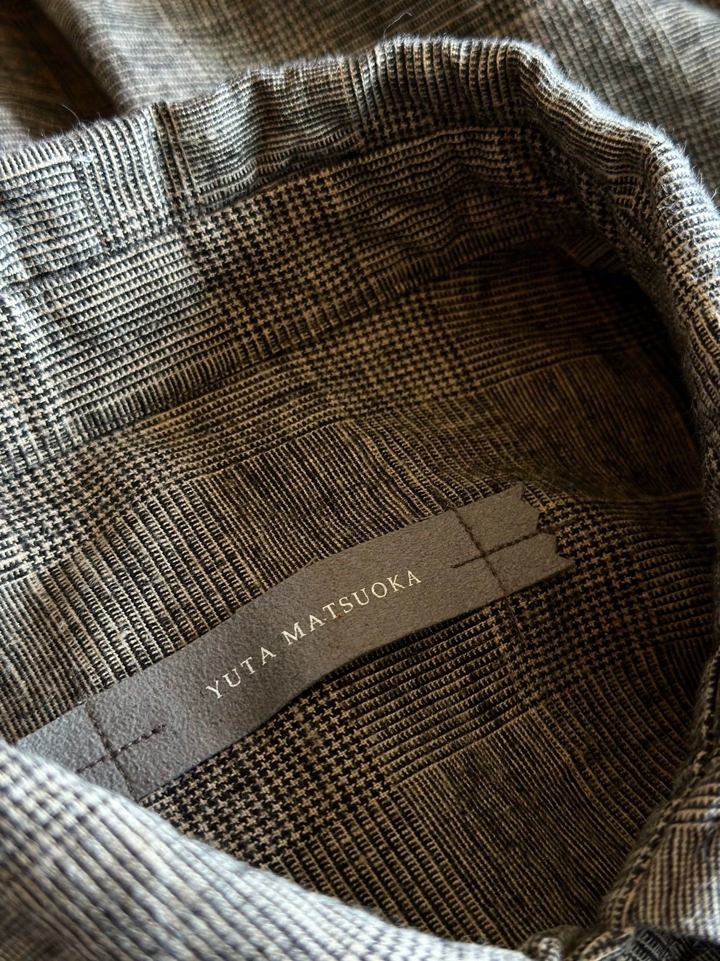 Other Yuta Matsuoka 00s Fine Check Cotton-Linen Shirt Size US M / EU 48-50 / 2 - 6 Thumbnail