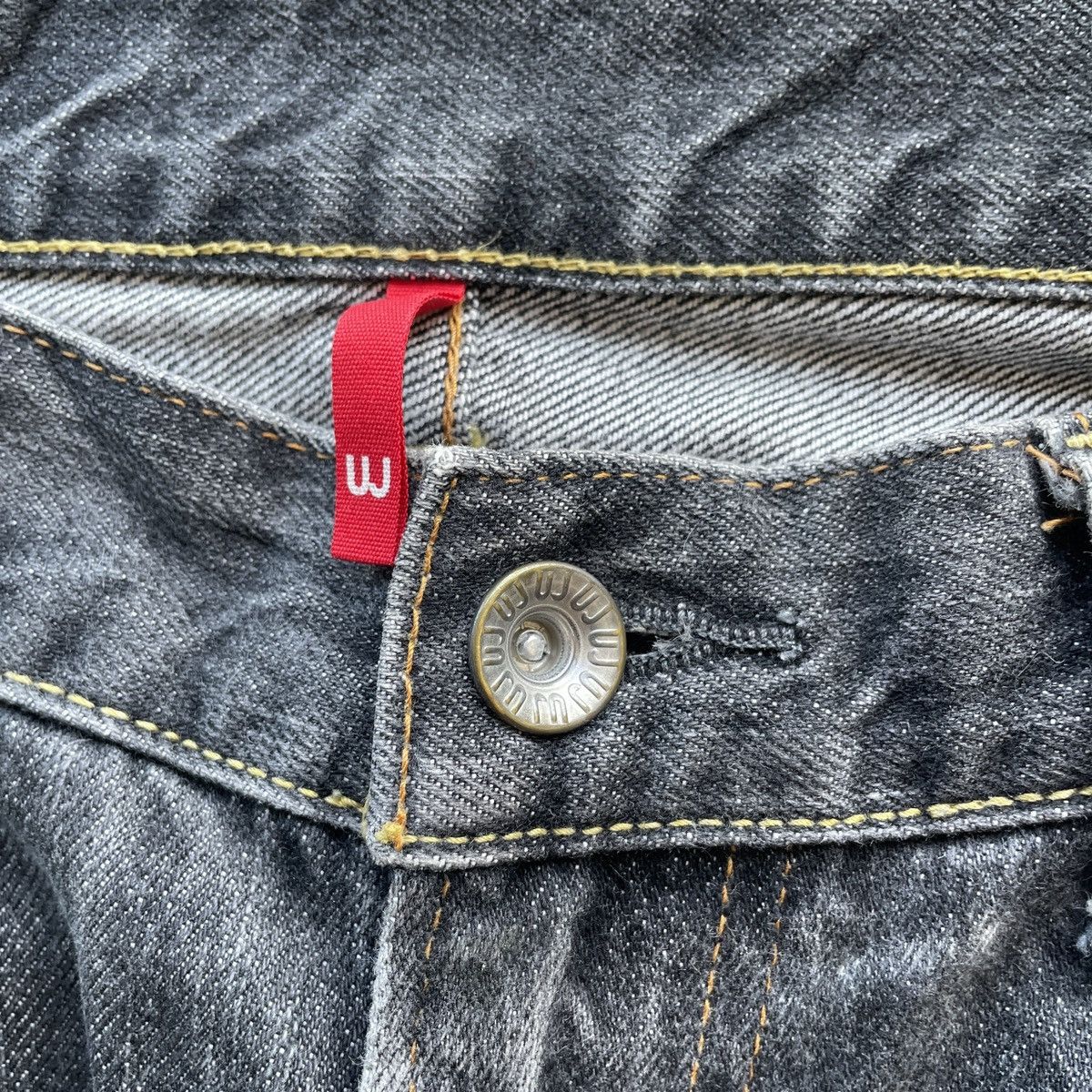 Japanese Brand Vintage Japanese UJ 002 Black Faded Denim Jeans Pants W34 Size US 34 / EU 50 - 6 Thumbnail