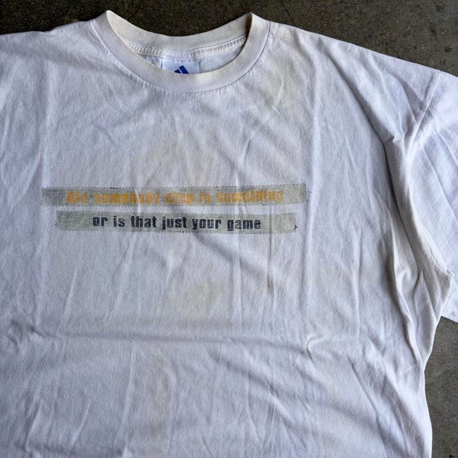 Adidas 90s adidas white boxy tee Size US XL / EU 56 / 4 - 3 Thumbnail