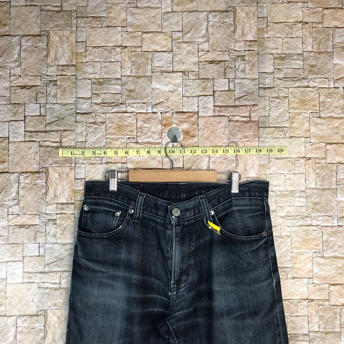 Uniqlo Japan uniqlo faded Blue vintage denim Jeans #A348 Size US 33 - 4 Thumbnail