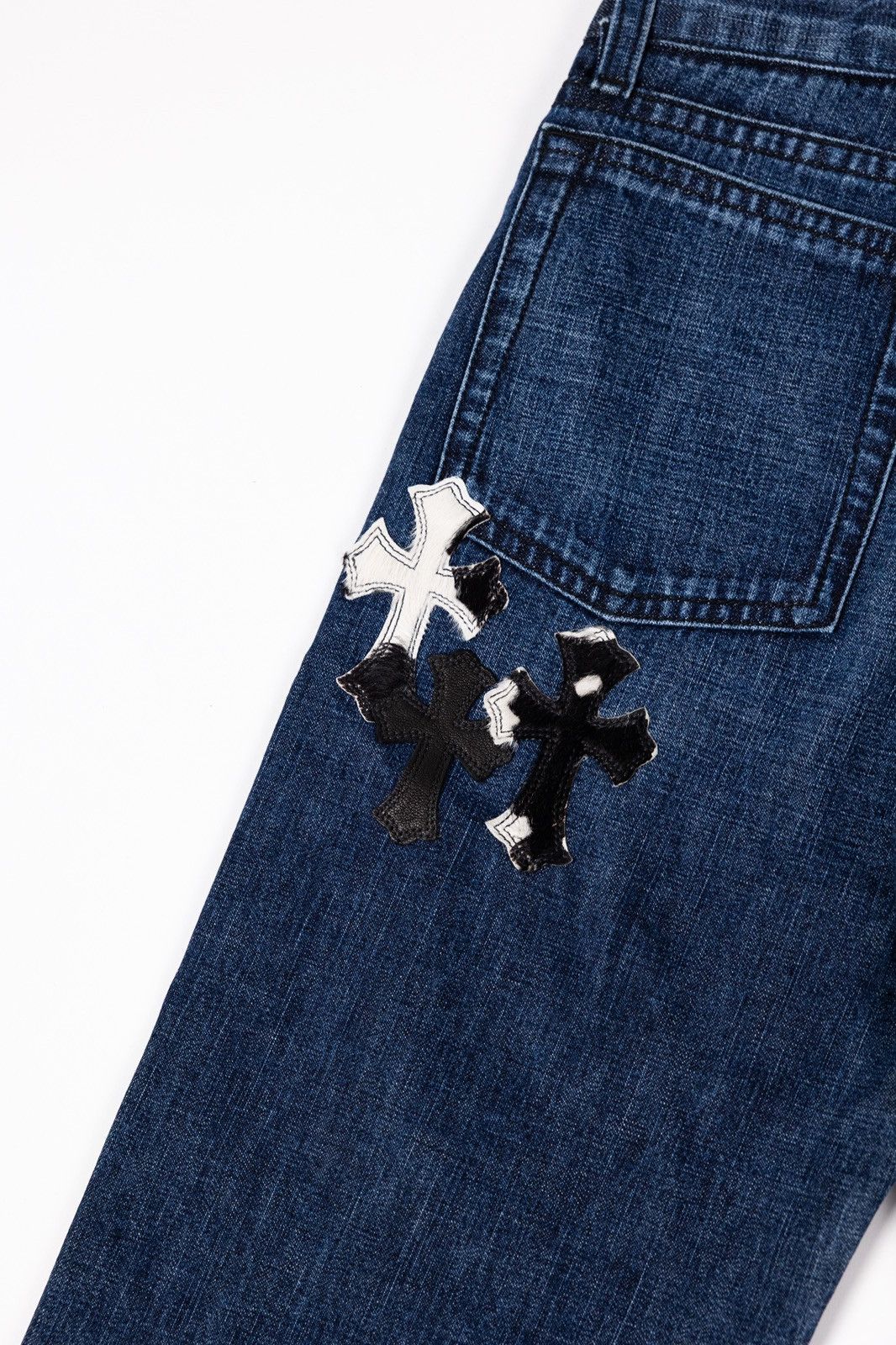 Chrome Hearts Chrome Hearts KIDS Cross Patch Denim Size 22" - 10 Thumbnail
