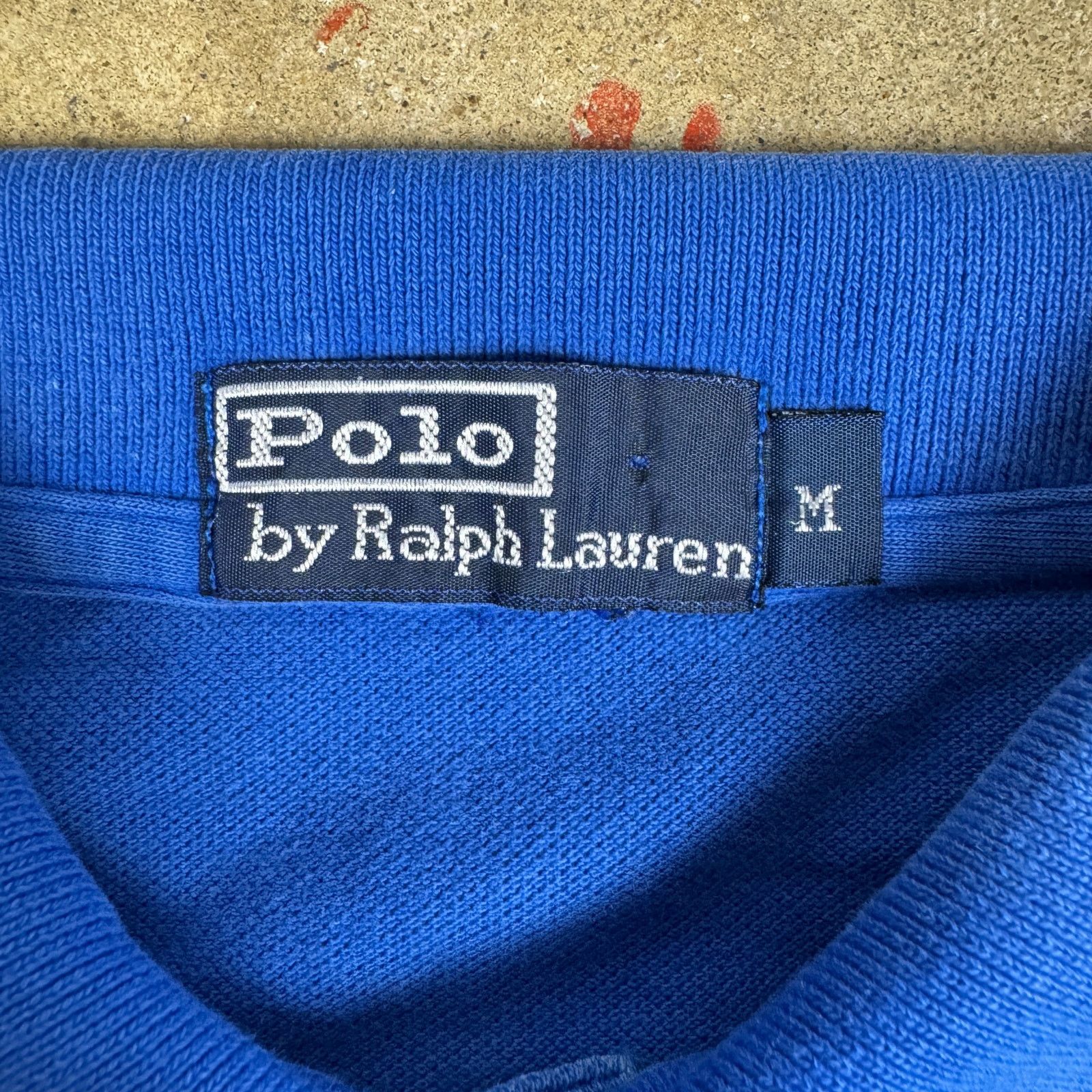 Polo Ralph Lauren Vtg Polo Ralph Lauren Men’s M Blue Polo Yellow Pony 90s Size US M / EU 48-50 / 2 - 5 Thumbnail