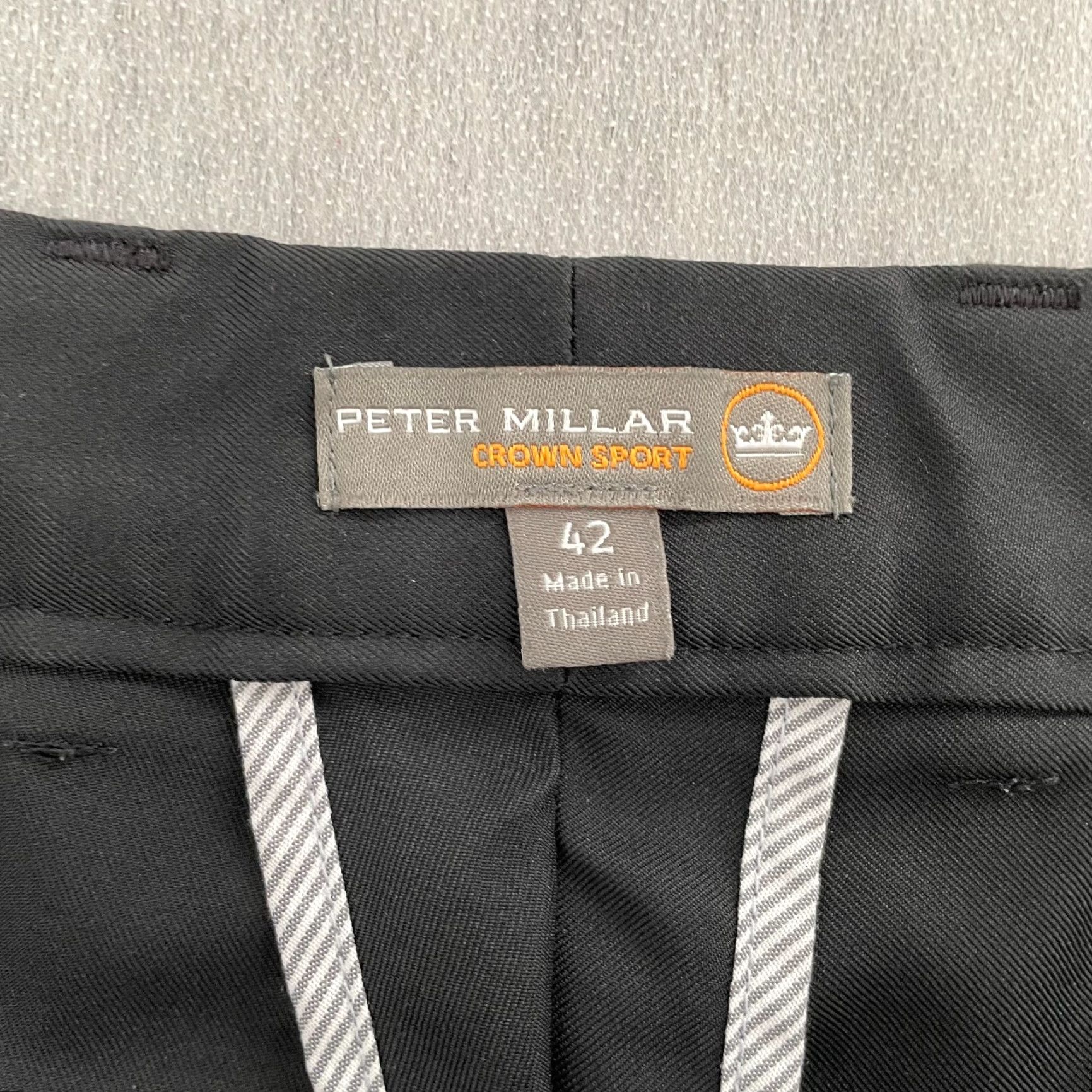 Peter Millar Peter Millar Crown Sport Chino Golf Adult Shorts 42 Black Pockets Button Zip Men Size US 42 / EU 58 - 4 Thumbnail
