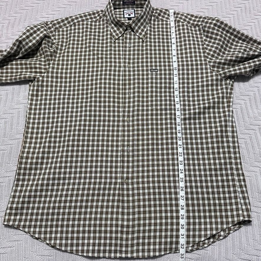 Faconnable Faconnable brown plaid button down Size US XL / EU 56 / 4 - 7 Thumbnail