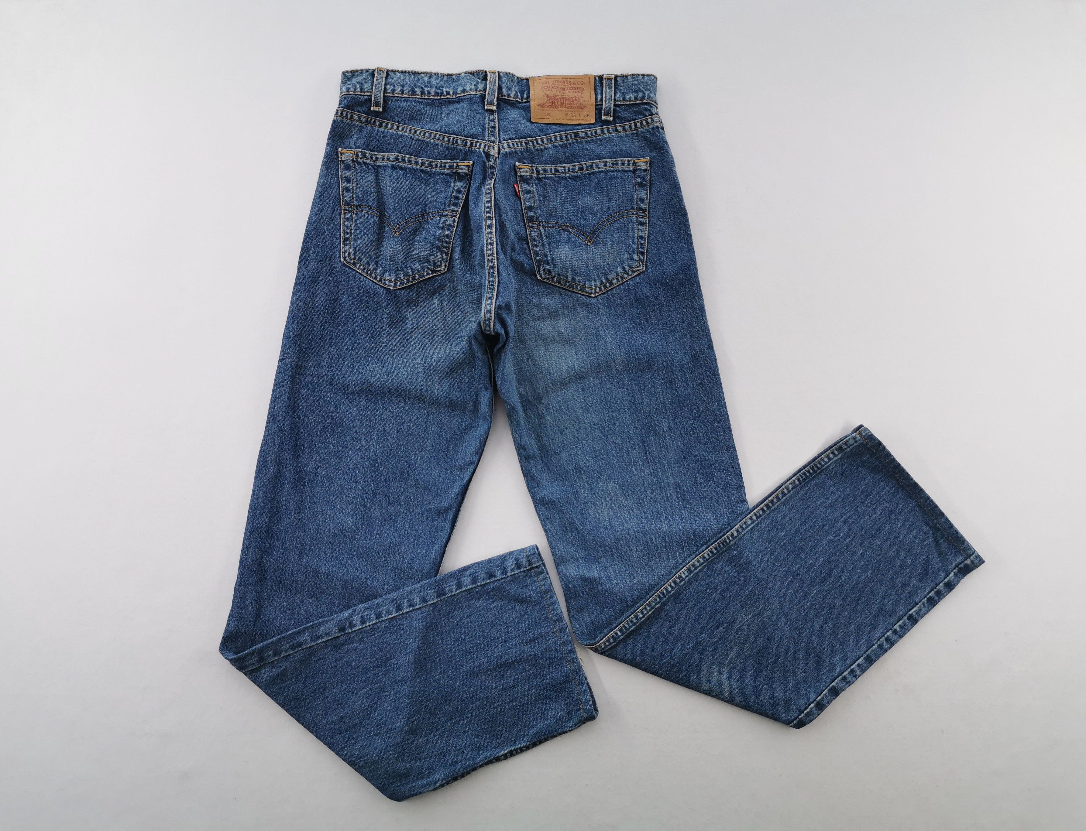 Levi's Vintage 90s Levis Lot 519 Denim Made In USA Size 32/33x36 Size US 32 / EU 48 - 1 Thumbnail