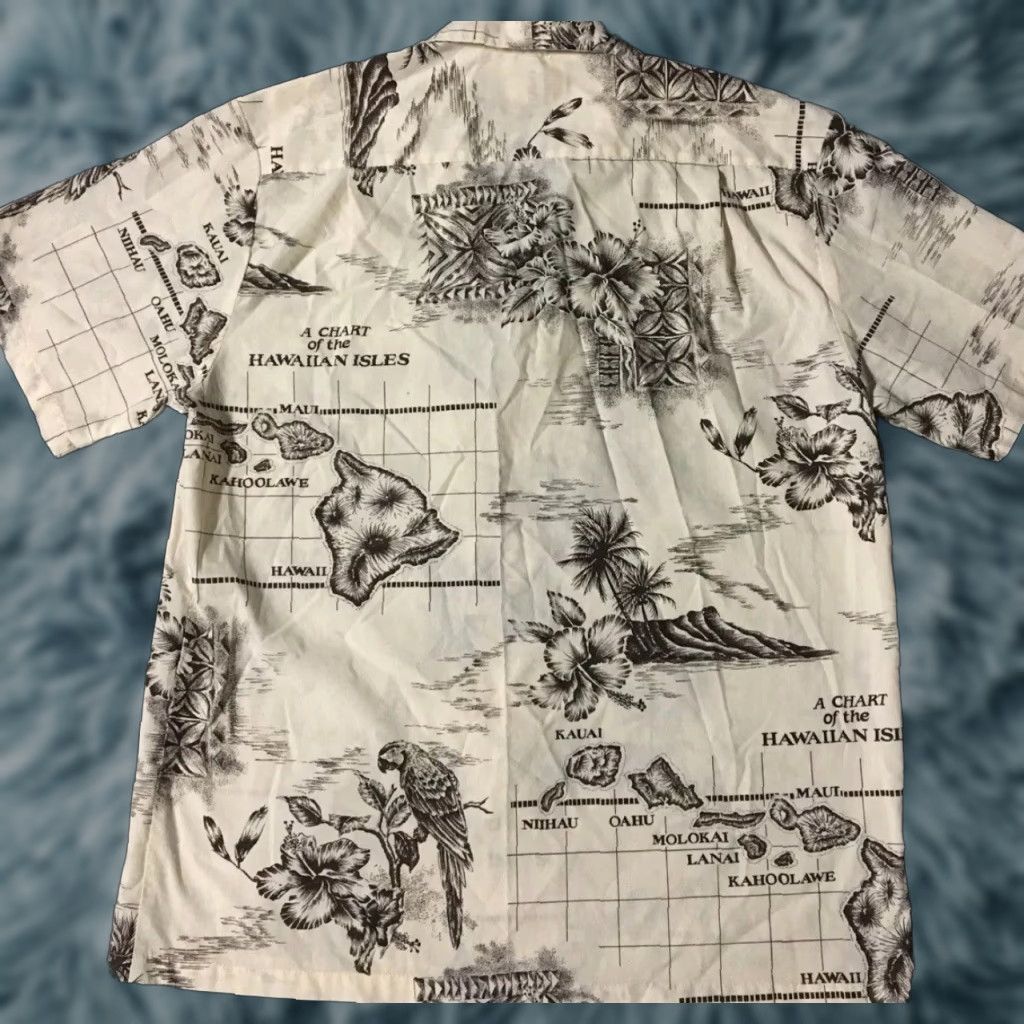Vintage Vtg 90s Howie AOP Hawaiian Map Shirt L Parrot Animal Art Surf Skate Beach Grunge Size US L / EU 52-54 / 3 - 1 Thumbnail