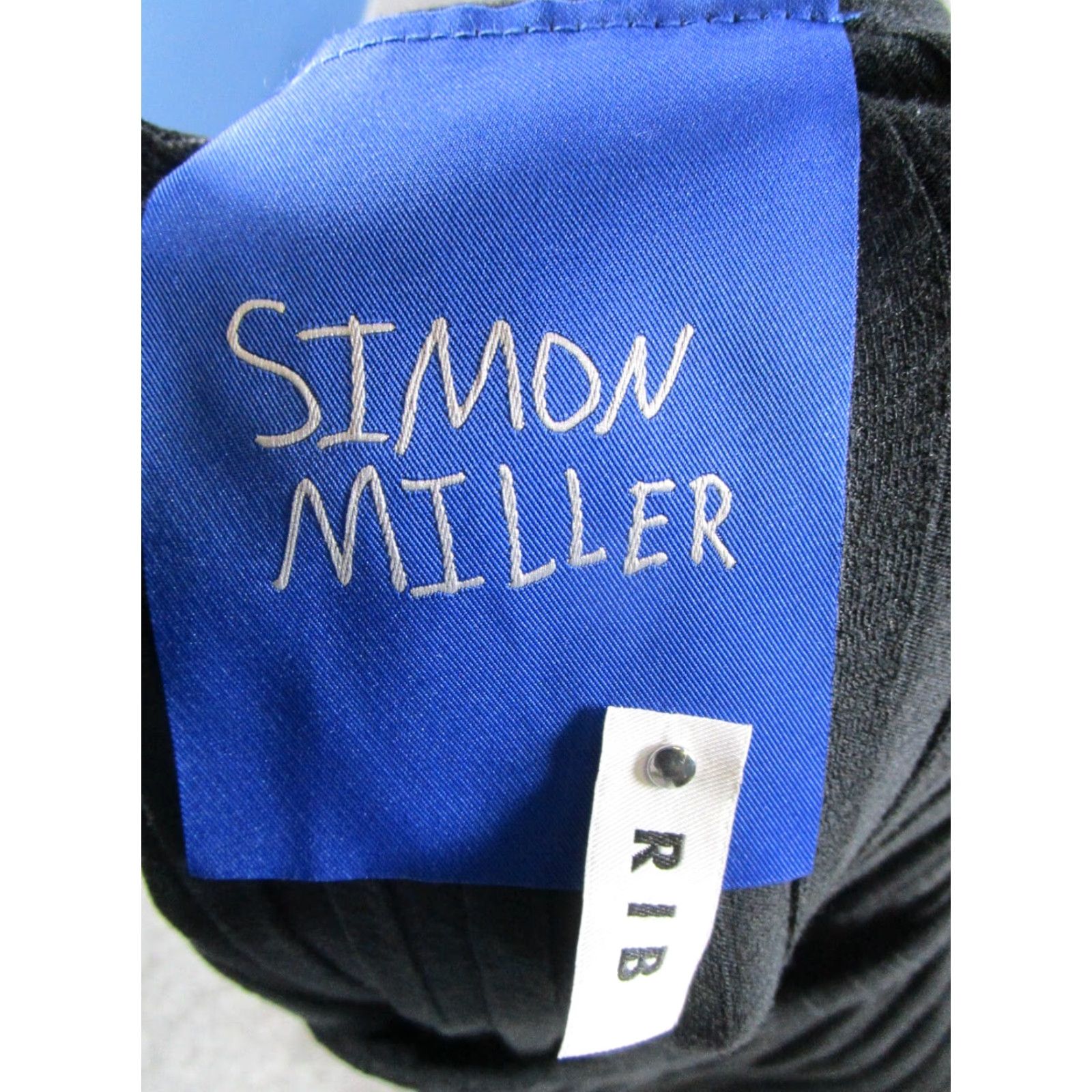 Simon Miller SIMON MILLER Rib Sweater Womens Large Black Pullover 3/4 Sleeve Scoop Neck Modal Knit Womens L Black Concert Merch? Size L / US 10 / IT 46 - 5 Thumbnail