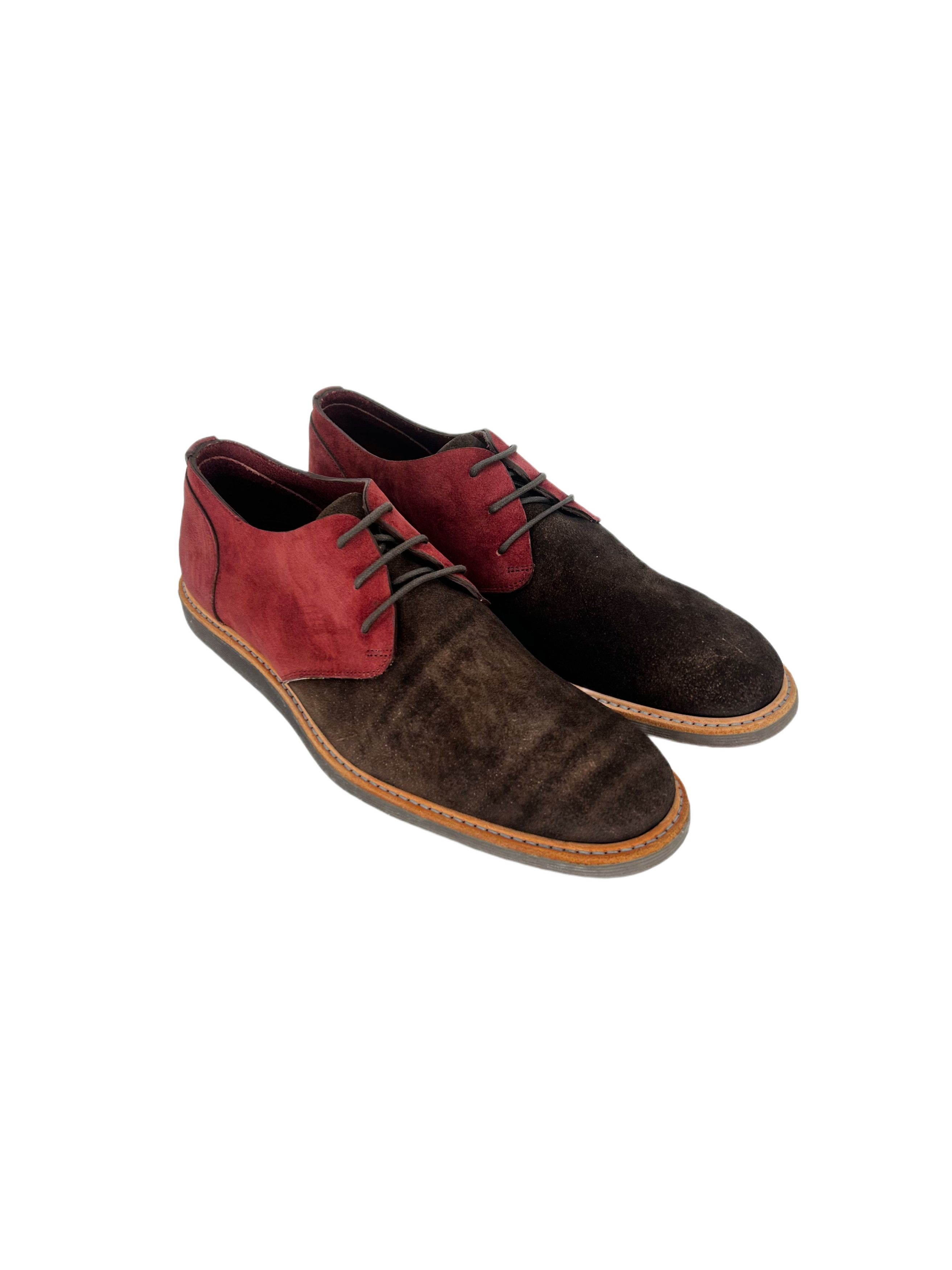 Yves Saint Laurent Yves Saint Laurent Bi-Colour Suede Desert ShoesWithCrepeSole Size US 9 / EU 42 - 1 Thumbnail