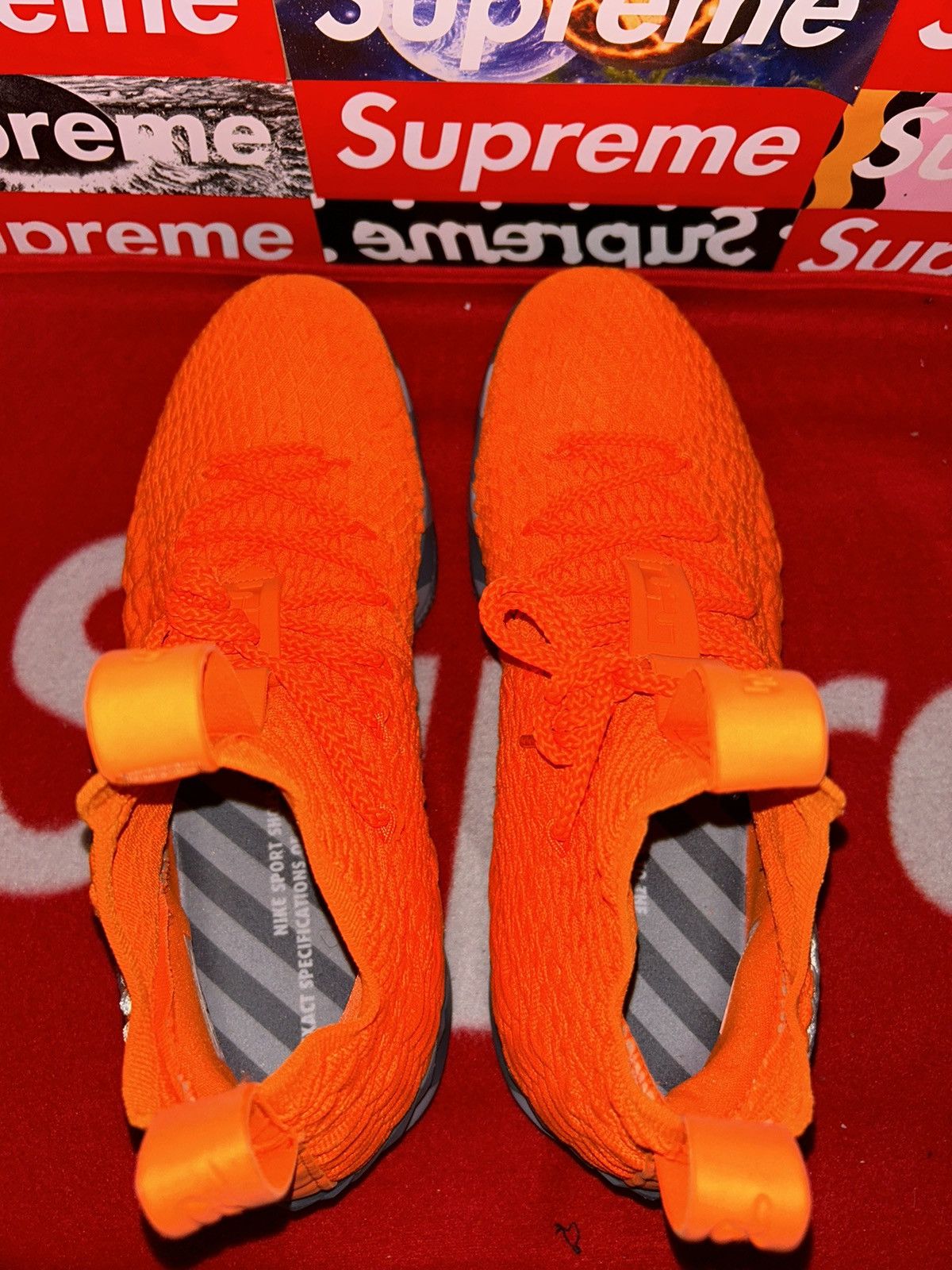 Nike Nike Lebron 15 Orange Box PE AR5125-800 size 12 NEW WITH BOX Size US 12 / EU 45 - 4 Thumbnail