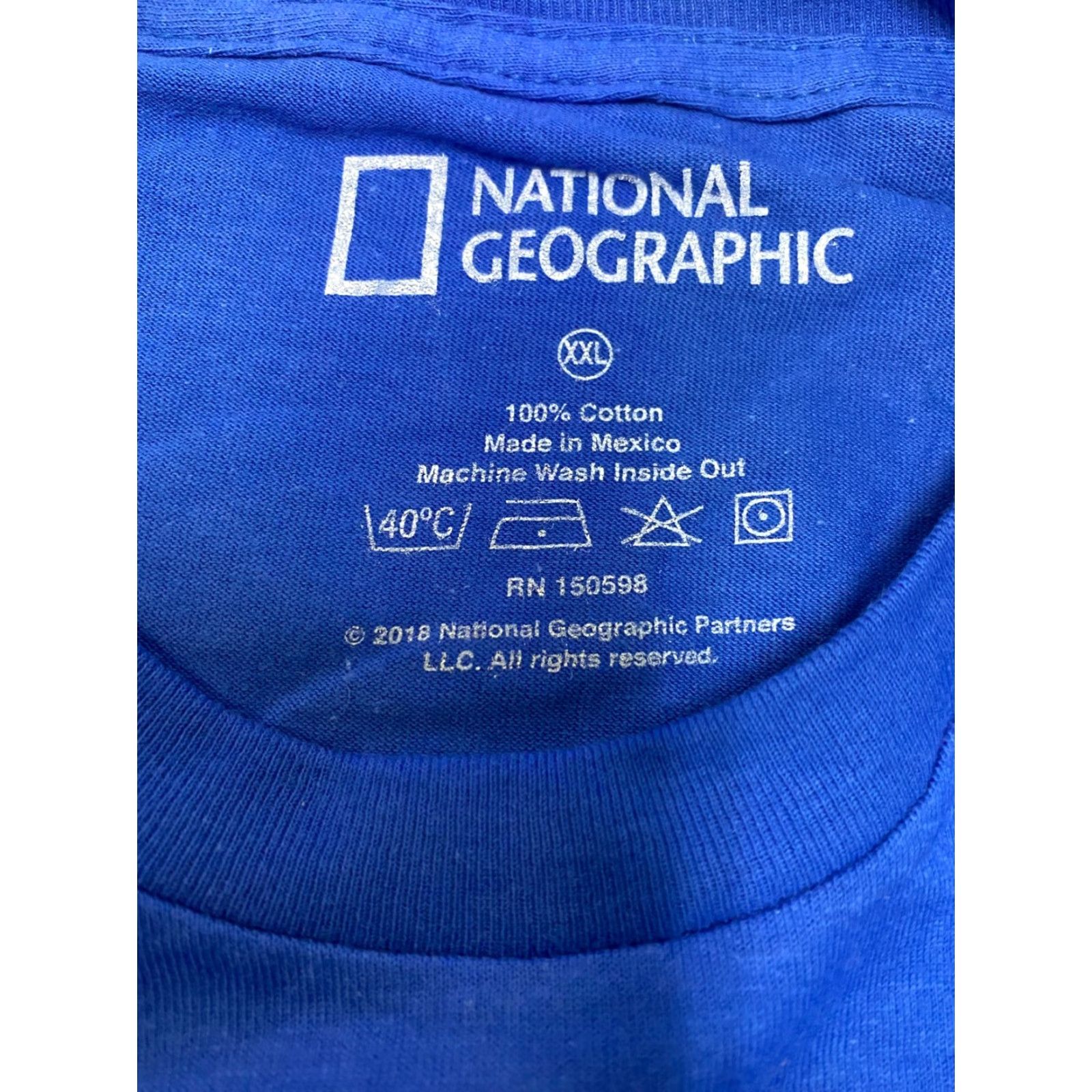 Vintage NATIONAL GEOGRAPHIC BEE Shirt Men XXL Blue 2018 Club Size US XXL / EU 58 / 5 - 5 Thumbnail