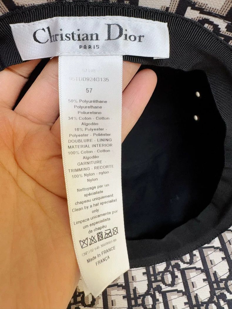 Dior Dior Netting Bucket Hat with Logo-2505 Size ONE SIZE - 4 Thumbnail