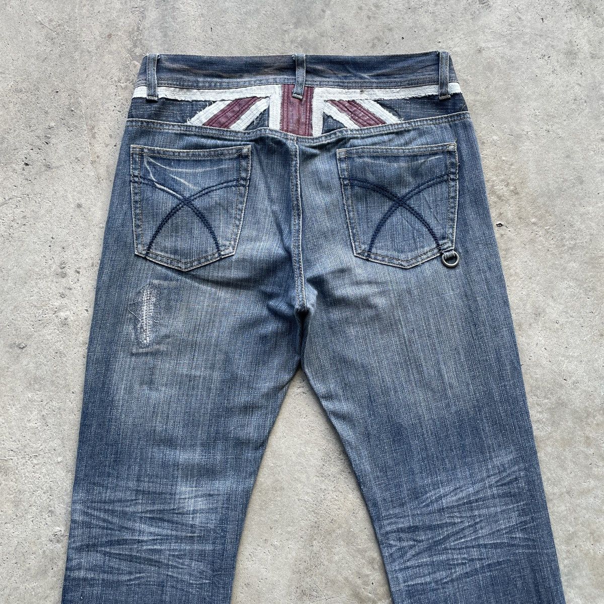 In The Attic Vintage In The Attic Japan Punk Distressed Jeans Faded Pants Size US 33 - 10 Thumbnail