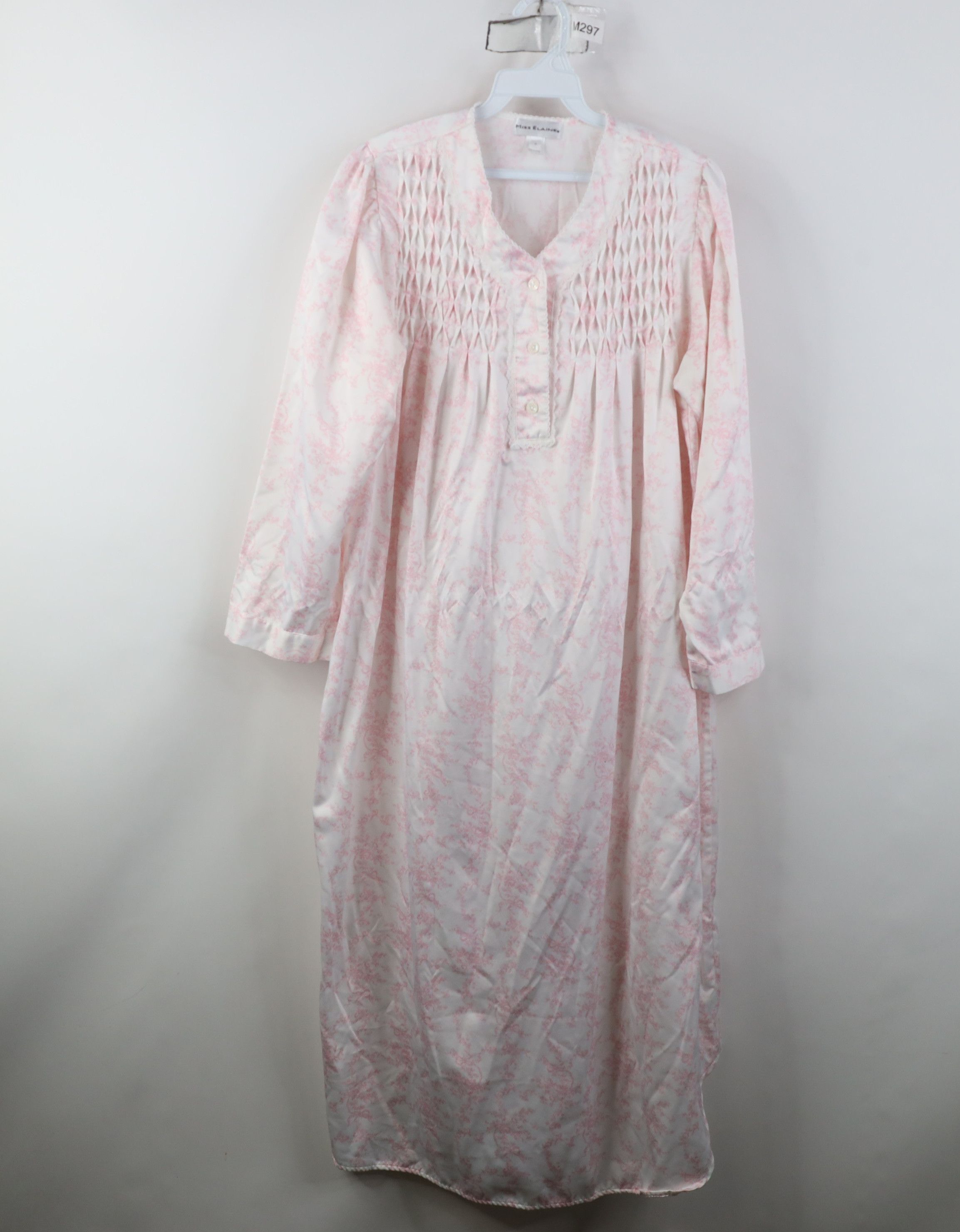 Vintage Vintage 90s Miss Elaine Flower Lace Night Gown Sleep Shirt Size S / US 4 / IT 40 - 1 Thumbnail