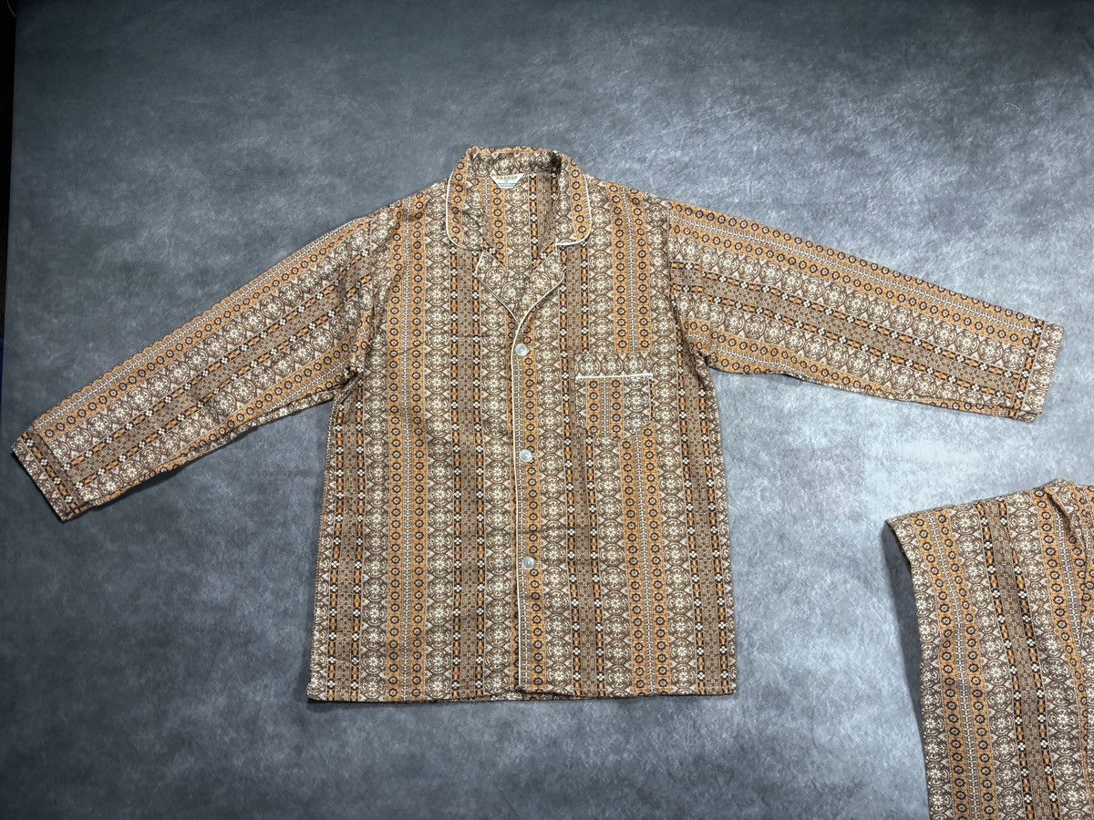 Vintage True Vintage Pajama Set 60s 1970s Matching 2pc Sleep Suit Size US 32 / EU 48 - 12 Thumbnail