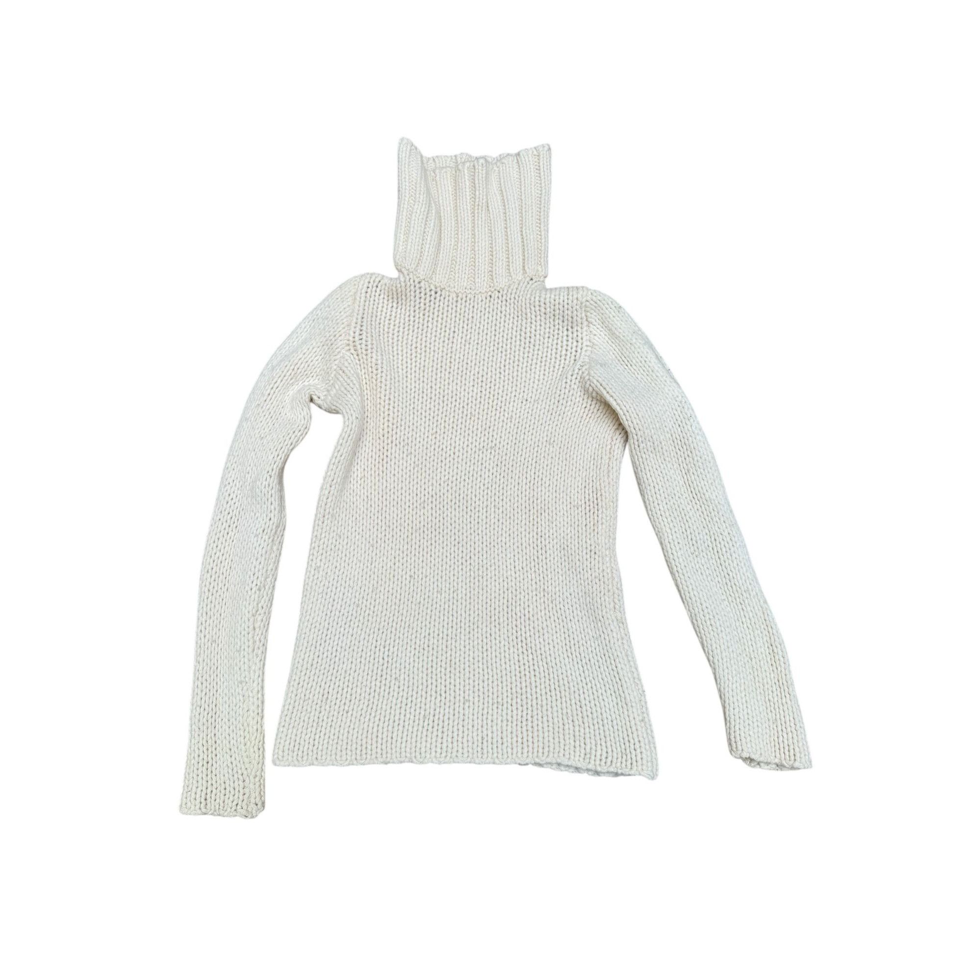 Maison Margiela Ecru Wool Sweater – 1999 Archive Piece Size M / US 6-8 / IT 42-44 - 1 Thumbnail