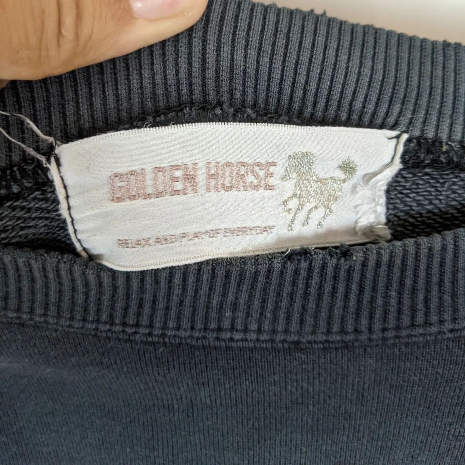 Japanese Brand × Vintage Vintage 90's Japan GOLDEN HORSE Jumper Sweatshirt Size US L / EU 52-54 / 3 - 13 Thumbnail